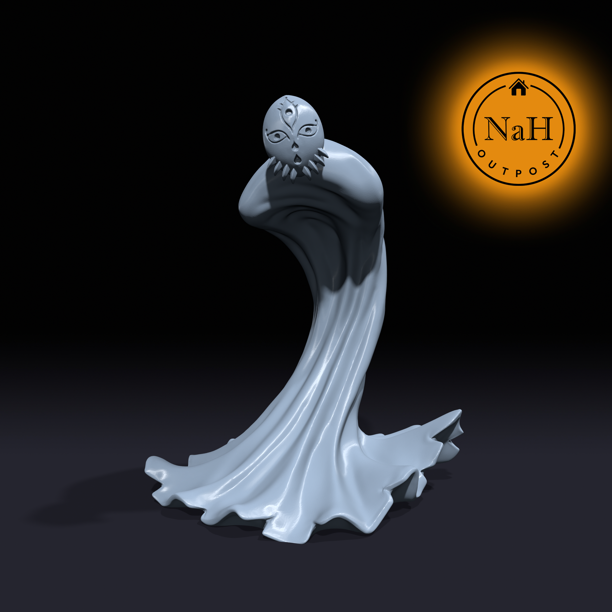 Rakuto, the Exiled Spirit | Demon | Fiend miniature for Tabletop games like D&D and War Gaming| Dungeons and Dragons Mini | RN estudio