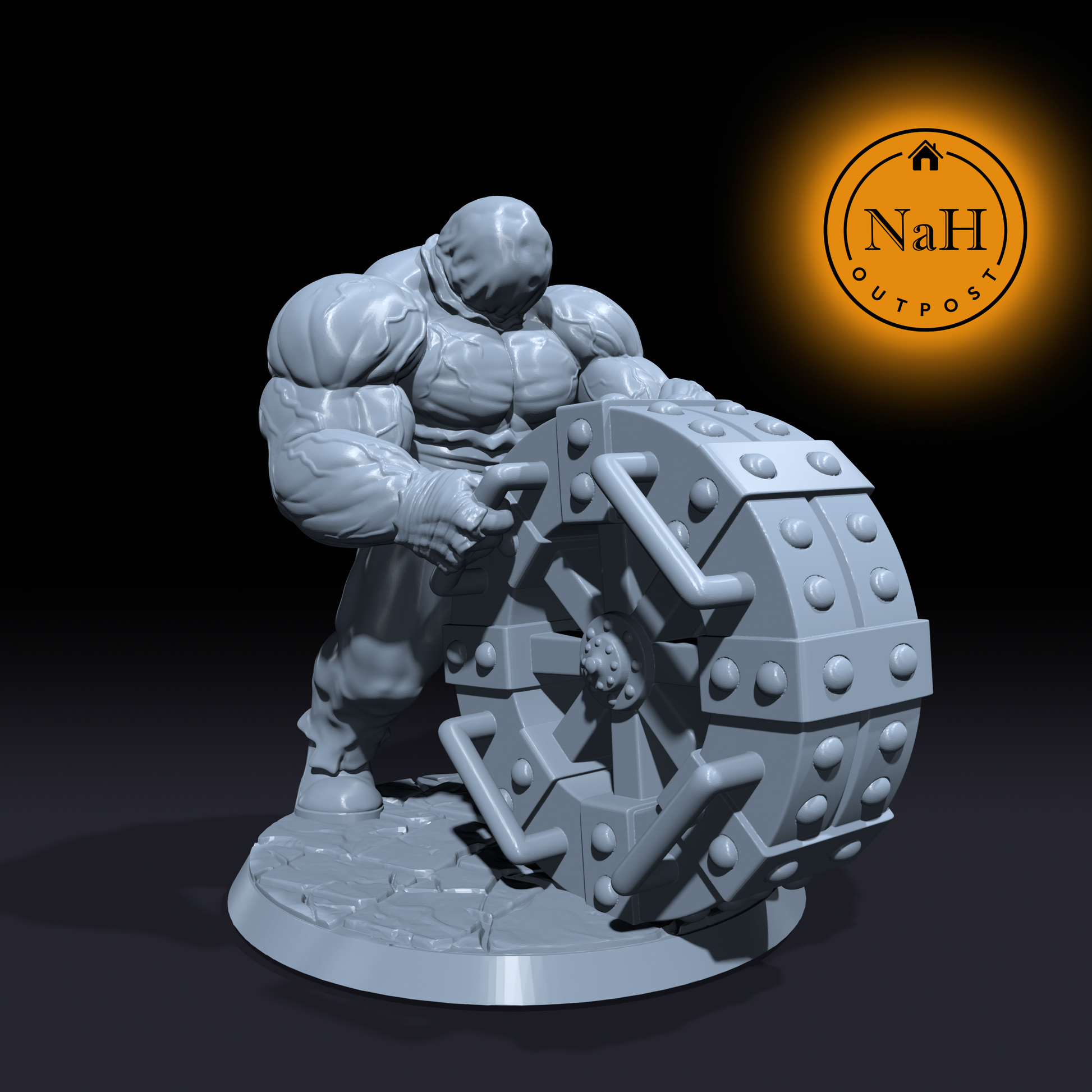 Wheelwielder, the Iron Enforcer | Fiend | Devil Torturer miniature for Tabletop games like D&D and War Gaming| Dungeons and Dragons Mini | RN estudio