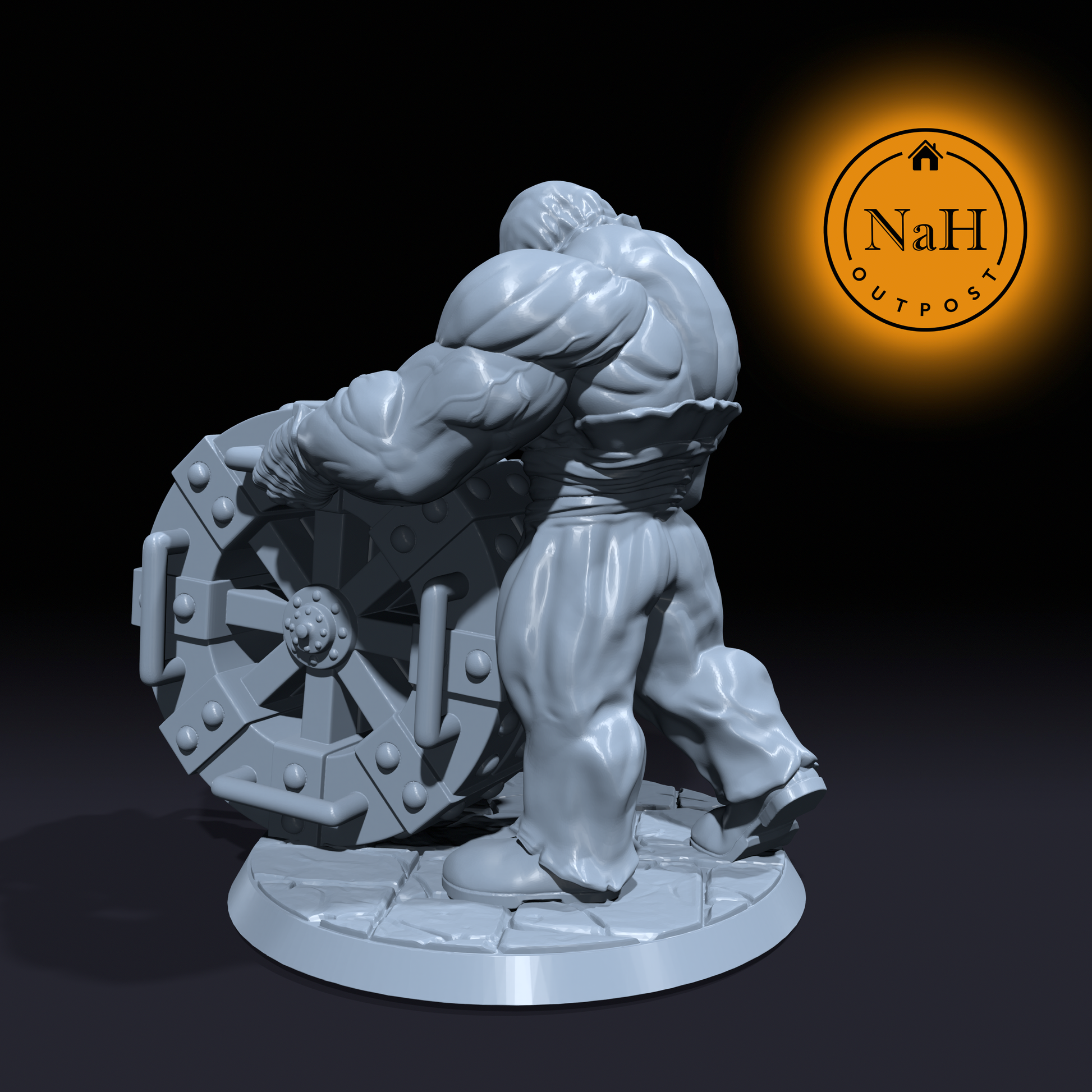 Wheelwielder, the Iron Enforcer | Fiend | Devil Torturer miniature for Tabletop games like D&D and War Gaming| Dungeons and Dragons Mini | RN estudio