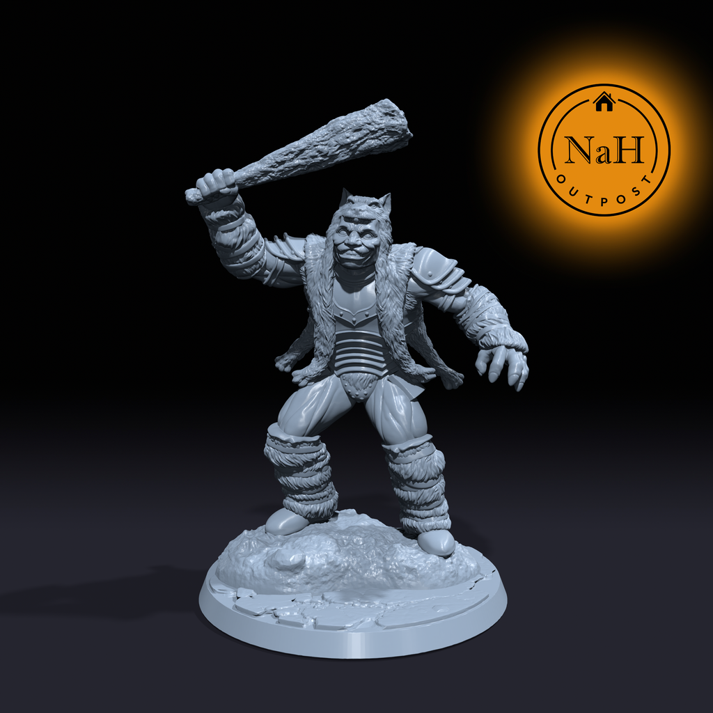 Hargash Bonebreaker | Wyrwaldo | Berserker miniature for Tabletop games like D&D and War Gaming| Dungeons and Dragons Mini | RN estudio