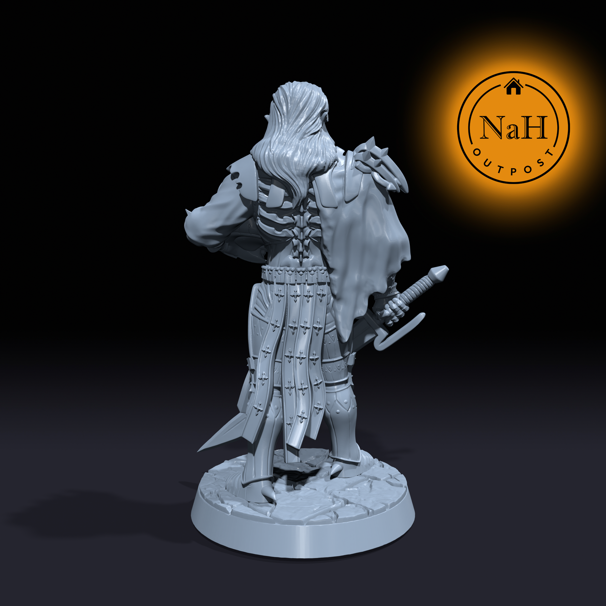 Arnodin Blackblade | Death Knight General Miniature | Tabletop Games D&D War Gaming | Dungeons and Dragons Mini