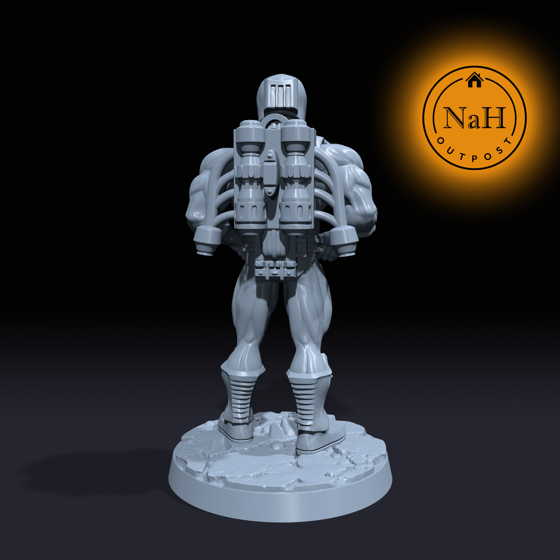Jorven Cogspark | Rocketman | Artificer miniature for Tabletop games like D&D and War Gaming| Dungeons and Dragons Mini | RN estudio