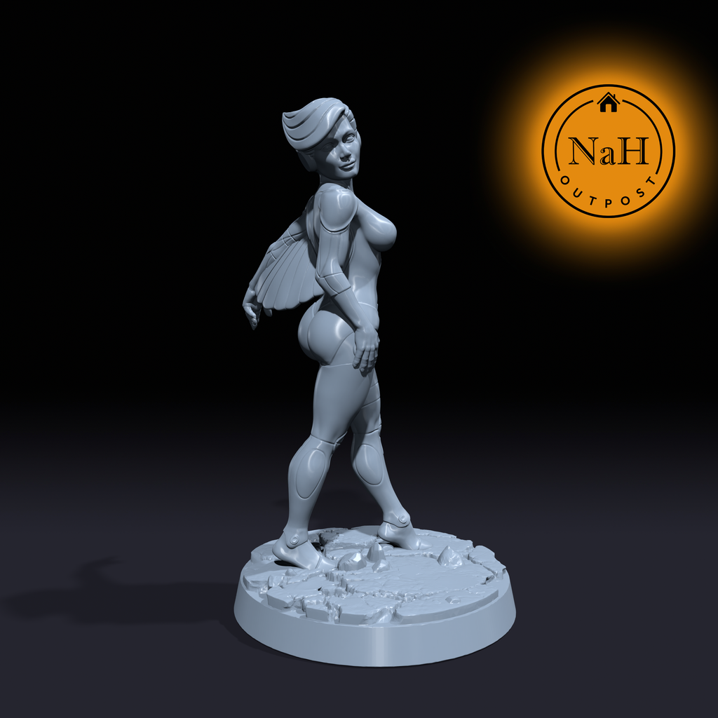 Sylara Featherwind | Ladybird | Female Artificer miniature for Tabletop games like D&D and War Gaming| Dungeons and Dragons Mini | RN estudio