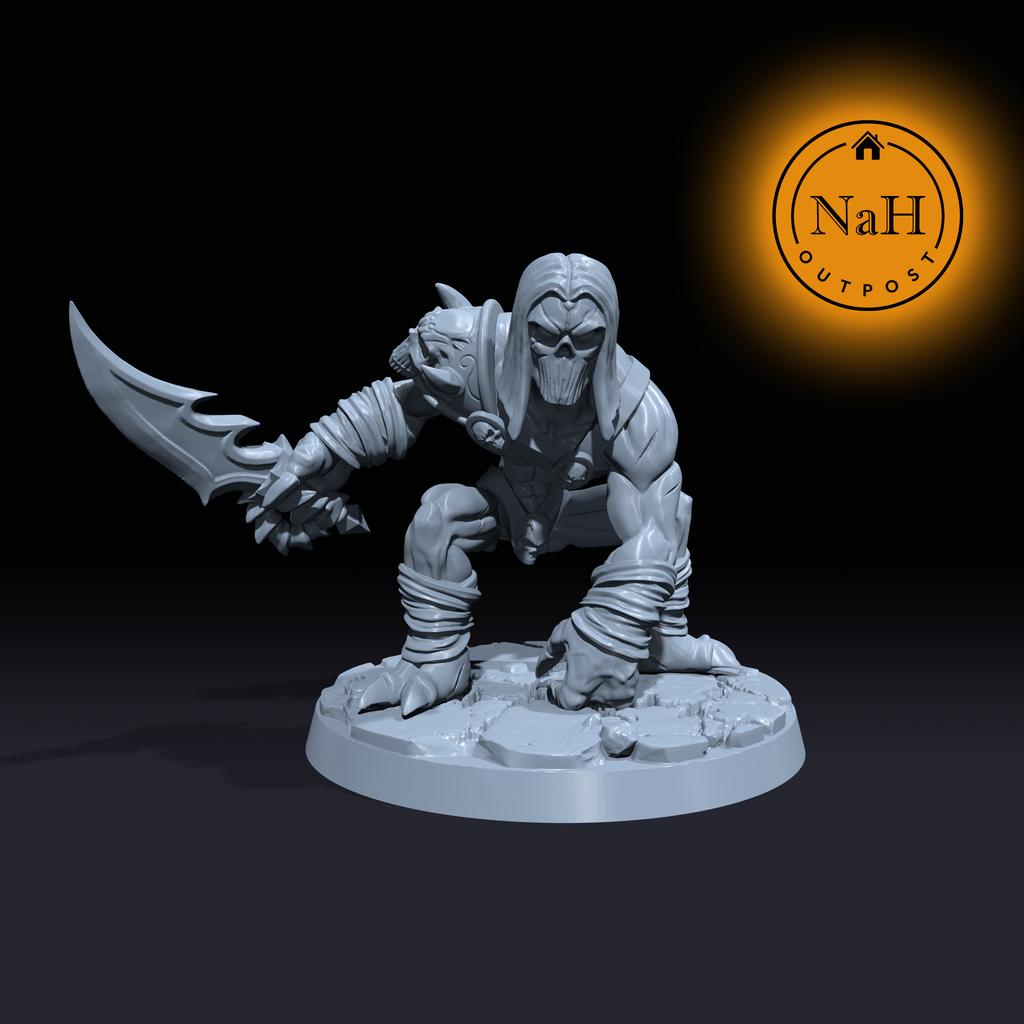 Zarek Darksworn | Death | Shadow Stalker miniature for Tabletop games like D&D and War Gaming| Dungeons and Dragons Mini | RN estudio