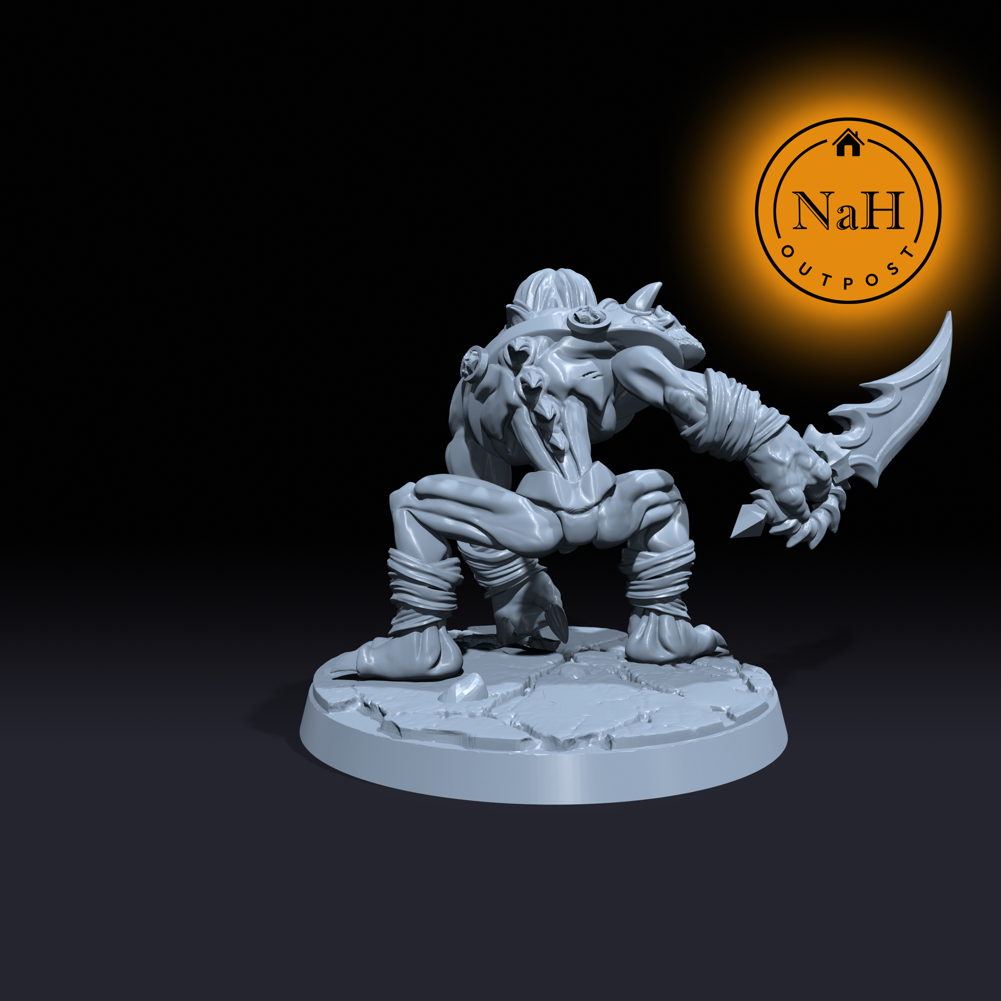 Zarek Darksworn | Death | Shadow Stalker miniature for Tabletop games like D&D and War Gaming| Dungeons and Dragons Mini | RN estudio