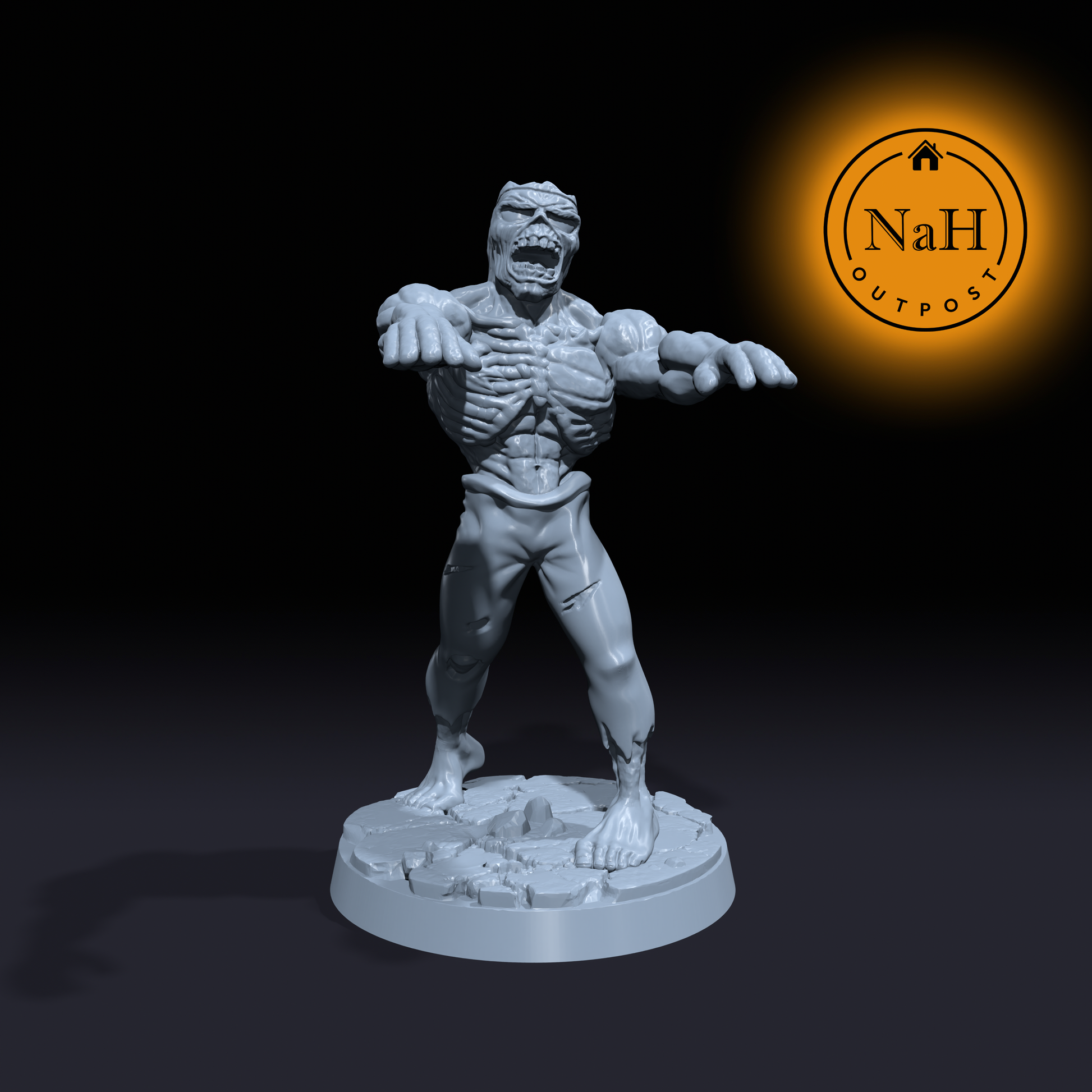 Rotwalker, the Undying Stalker | Undead Ghoul miniature for Tabletop games like D&D and War Gaming| Dungeons and Dragons Mini