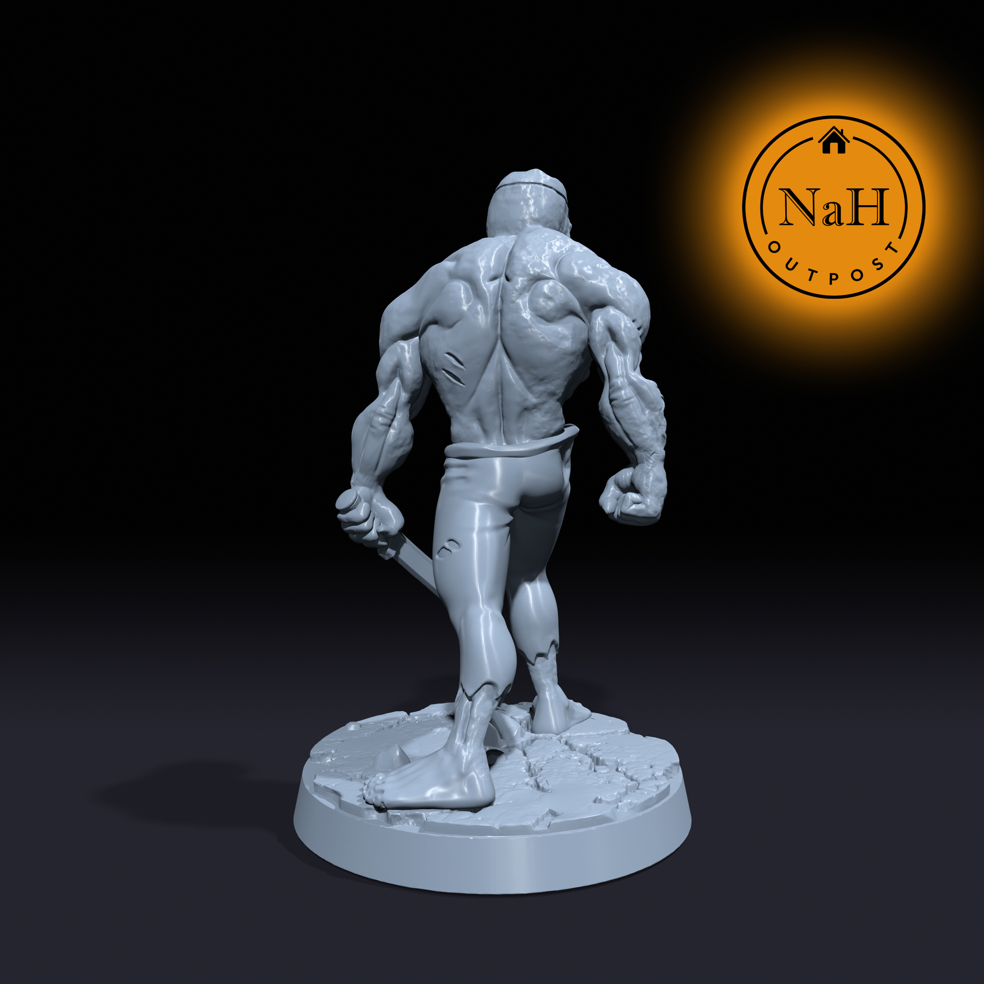 Fleshrot, the Cursed Blade | Sword Wielding Undead Ghoul miniature for Tabletop games like D&D and War Gaming| Dungeons and Dragons Mini | RN estudio