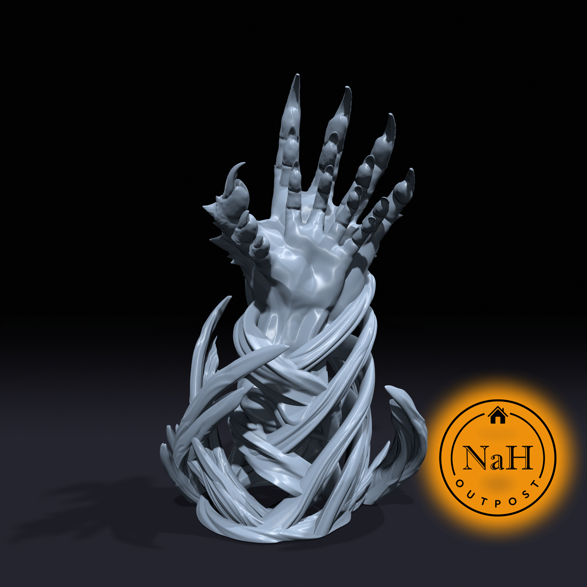 Bagbys Hand |Spell Effect | Bagbys Grasp | Miniature for Tabletop games like D&D and War Gaming