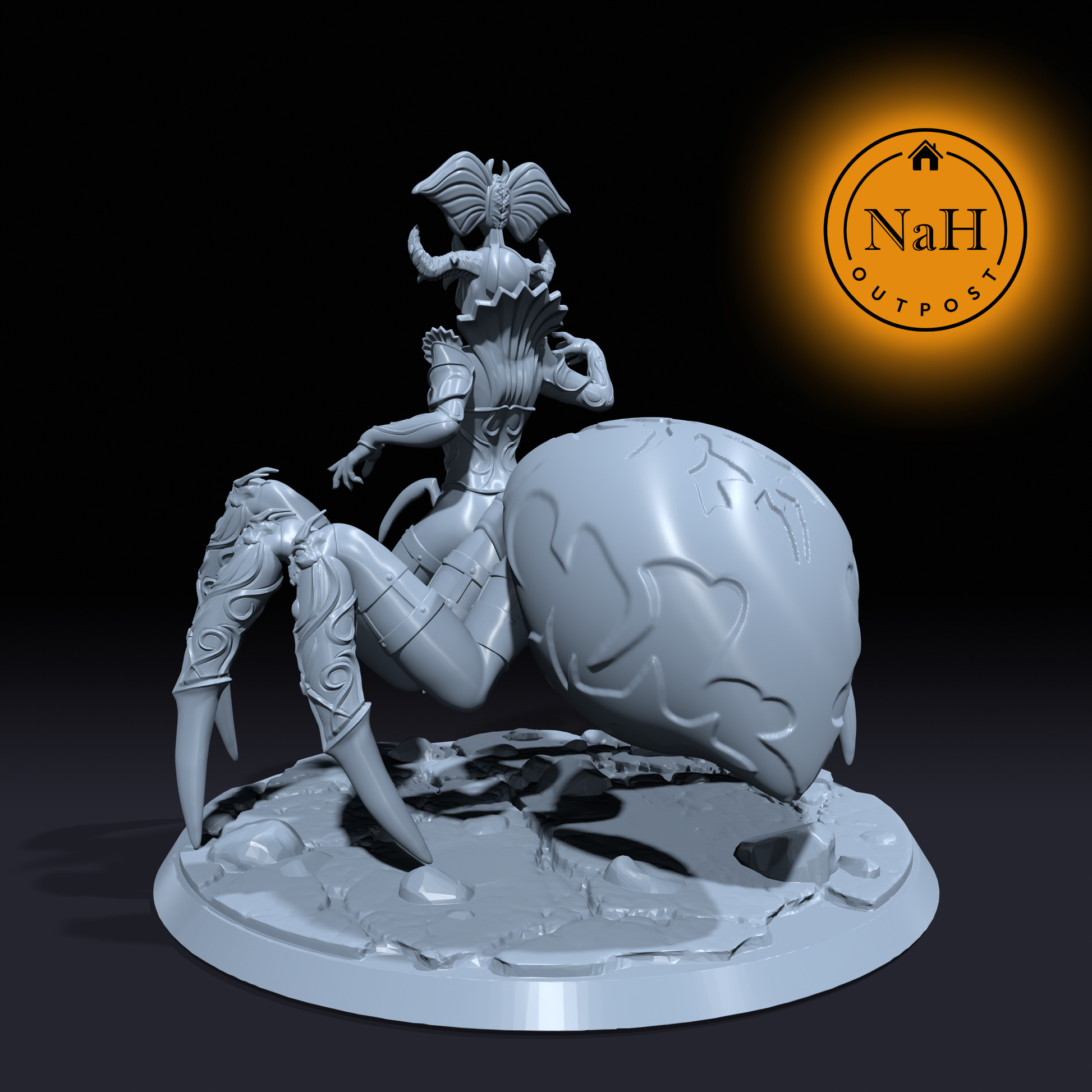 Maelith, the Shadow Spinner | Lolth | Demon Queen of Spiders Miniature for Tabletop games like D&D and War Gaming| Dungeons and Dragons Mini | RN estudio