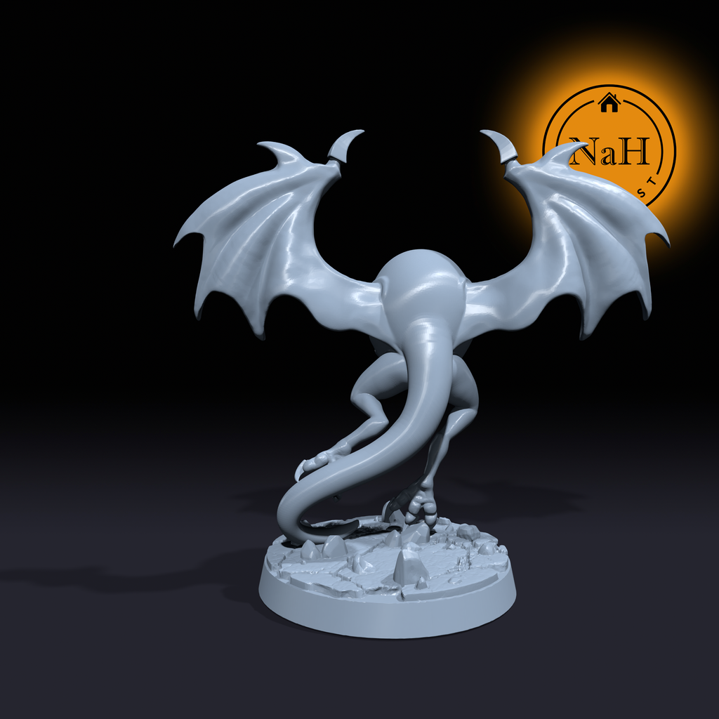 Oculusfiend, the Winged Terror | Eye Bat | Fiend miniature for Tabletop games like D&D and War Gaming| Dungeons and Dragons Mini | RN estudio
