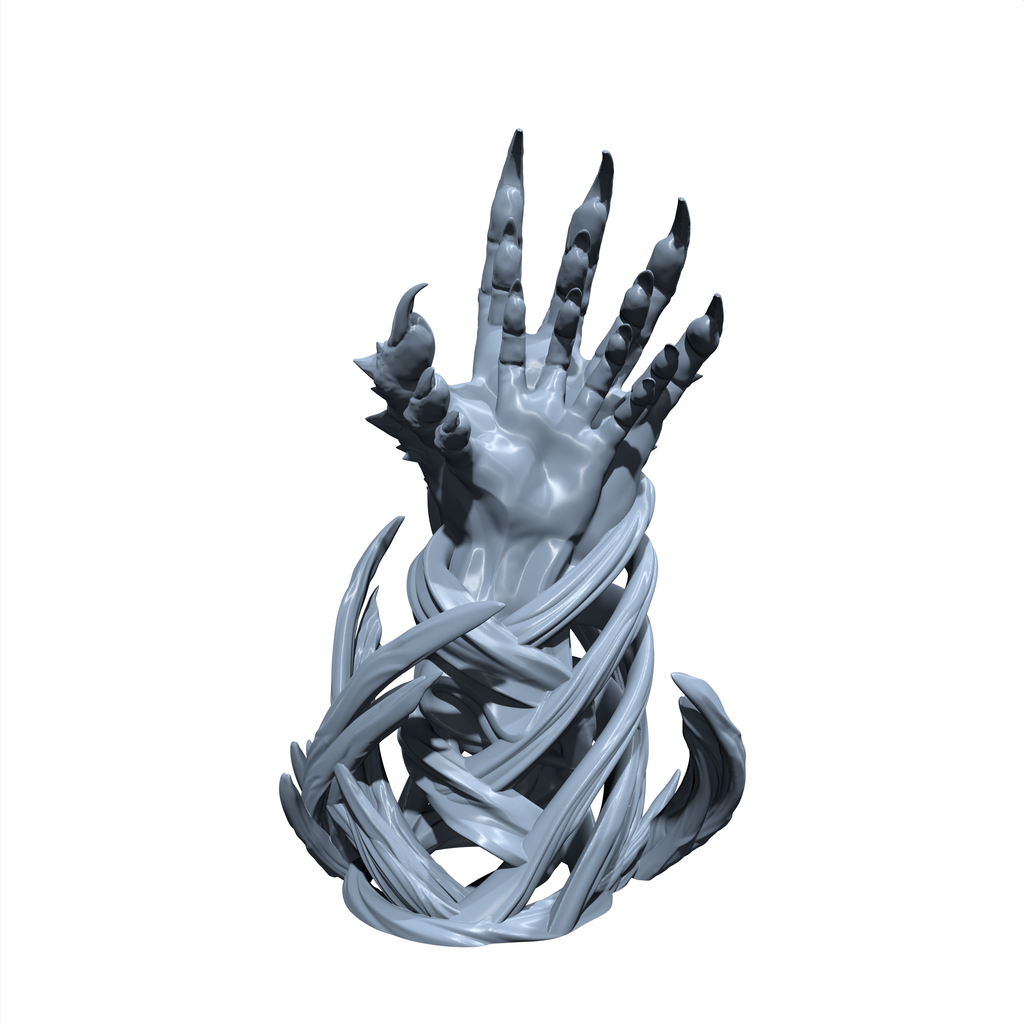 Bagbys Hand |Spell Effect | Bagbys Grasp | Miniature for Tabletop games like D&D and War Gaming
