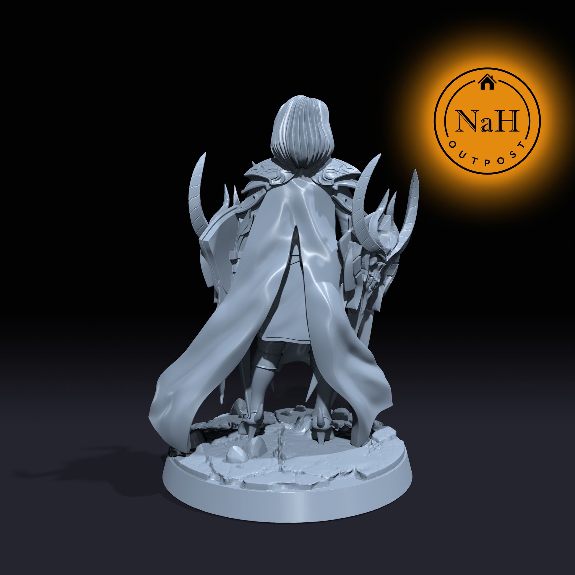 Sheah Steelfist | Female Death Knight Rogue miniature for Tabletop games like D&D and War Gaming| Dungeons and Dragons Mini | RN estudio