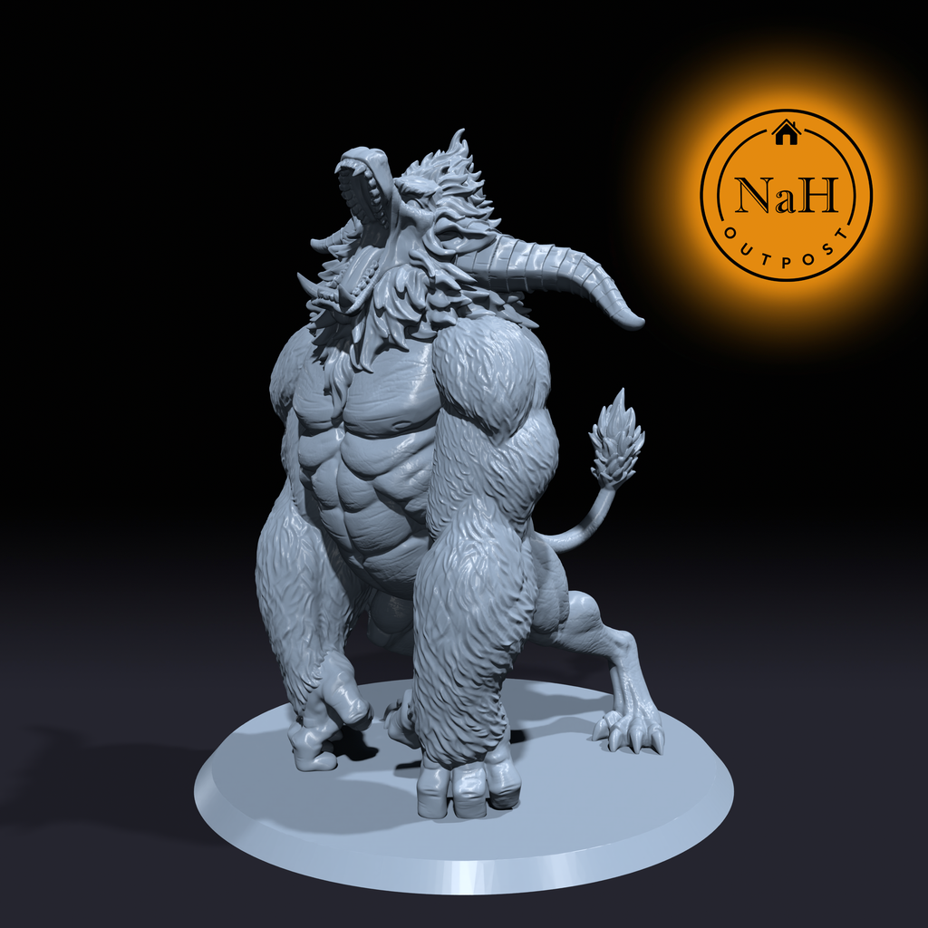 Gorak, the Rampaging Fury | Bullape | Barlgura or Giant Ape miniature for Tabletop games like D&D and War Gaming| Dungeons and Dragons Mini