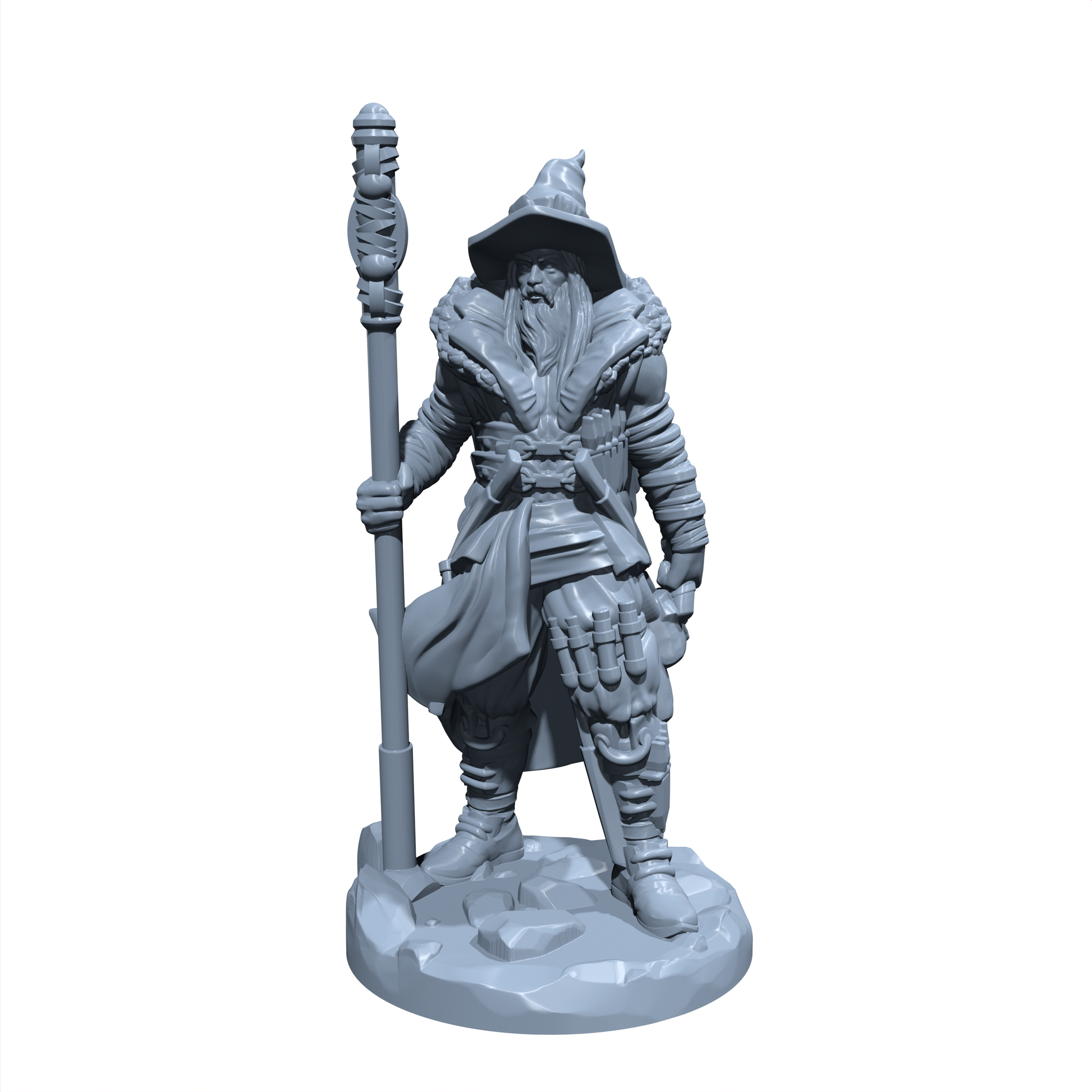 Bandit Mage | Wizard or Sorcerer Miniature for Tabletop games like D&D and War Gaming