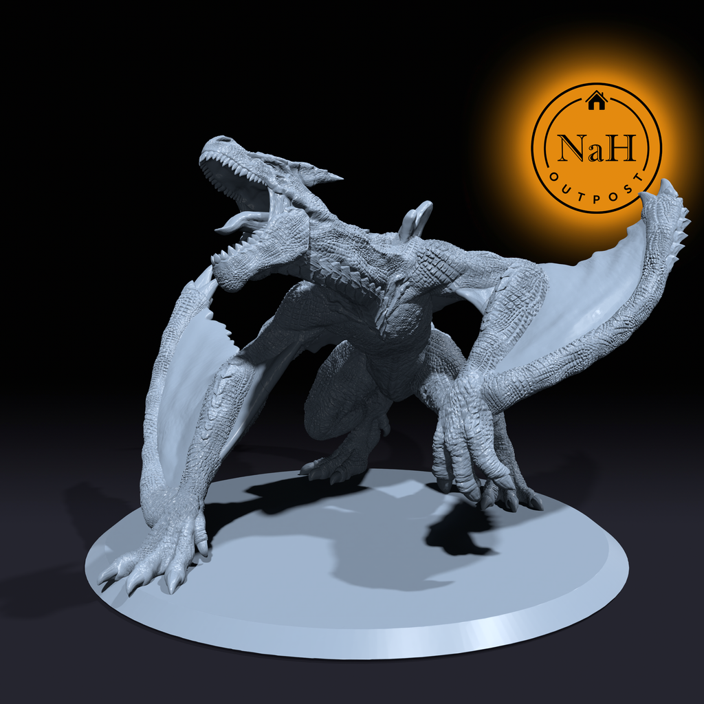 Verdantyr, the Ancient Forest Wyrm | Green Dragon miniature for Tabletop games like D&D and War Gaming| Dungeons and Dragons Mini | RN estudio