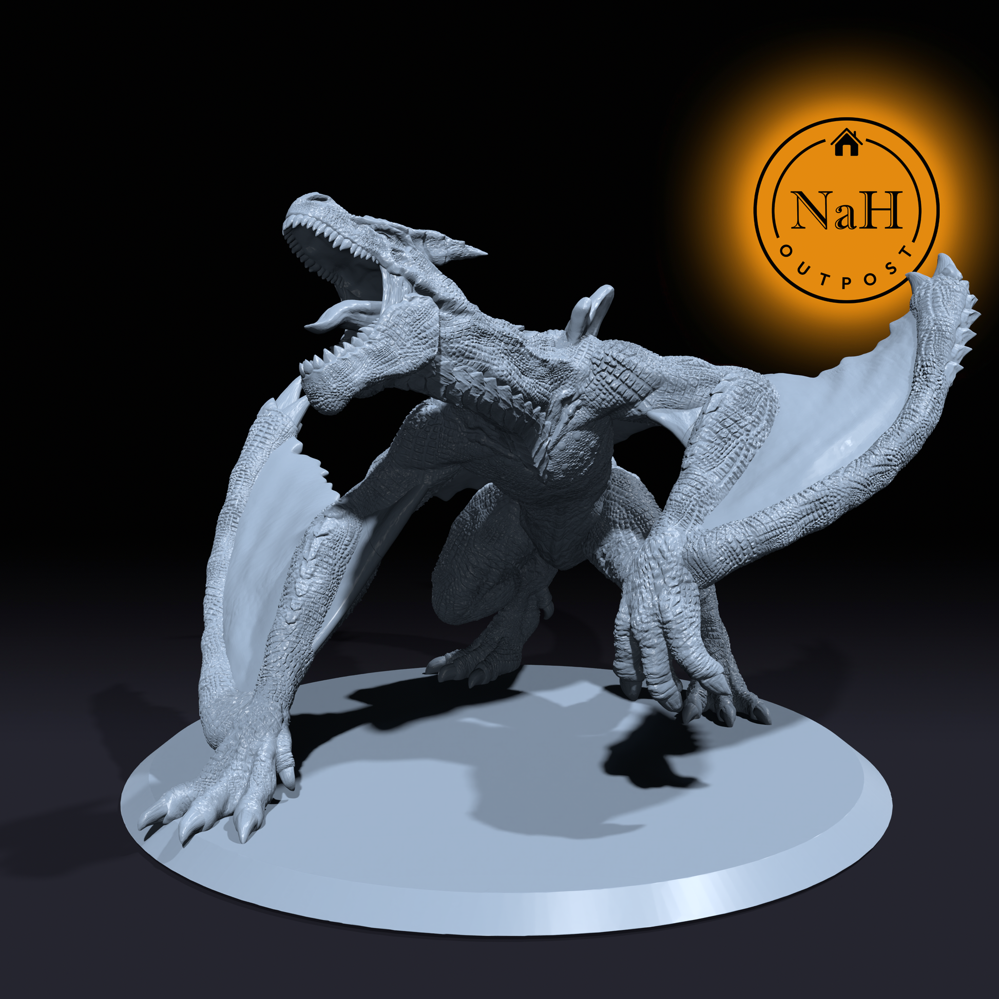 Verdantyr, the Ancient Forest Wyrm | Green Dragon miniature for Tabletop games like D&D and War Gaming| Dungeons and Dragons Mini | RN estudio