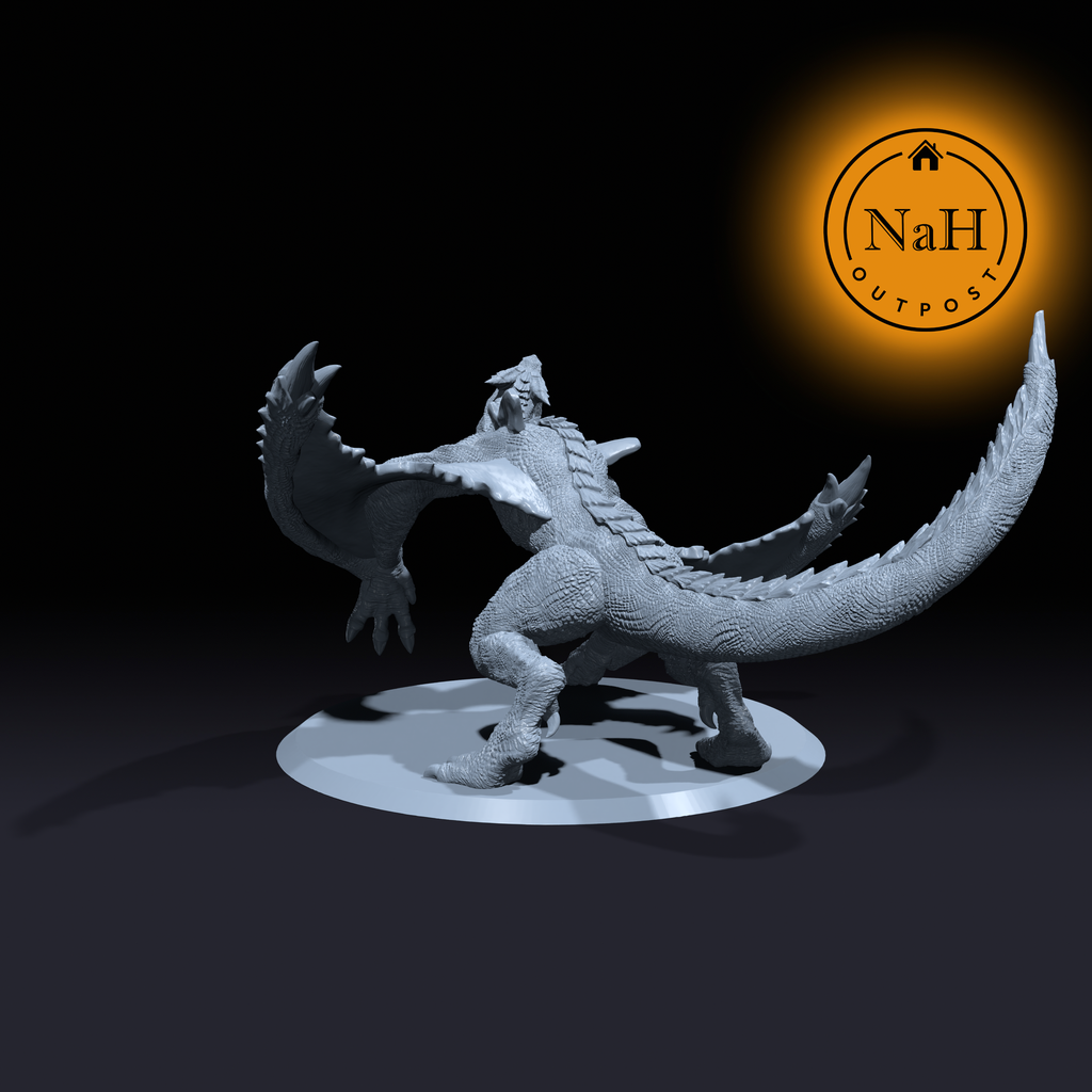 Verdantyr, the Ancient Forest Wyrm | Green Dragon miniature for Tabletop games like D&D and War Gaming| Dungeons and Dragons Mini | RN estudio