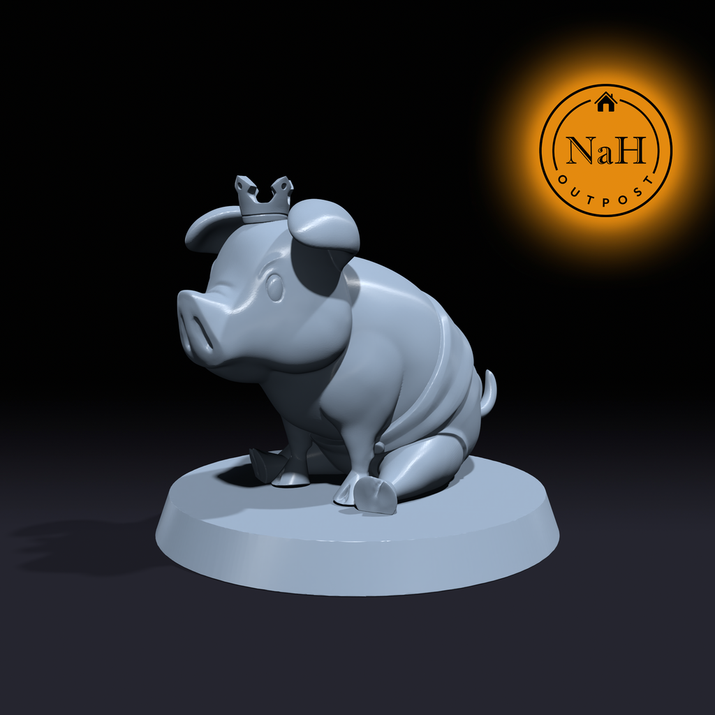 Princess Piglette | Cursed Princess | Pig miniature for Tabletop games like D&D and War Gaming| Dungeons and Dragons Mini | RN estudio