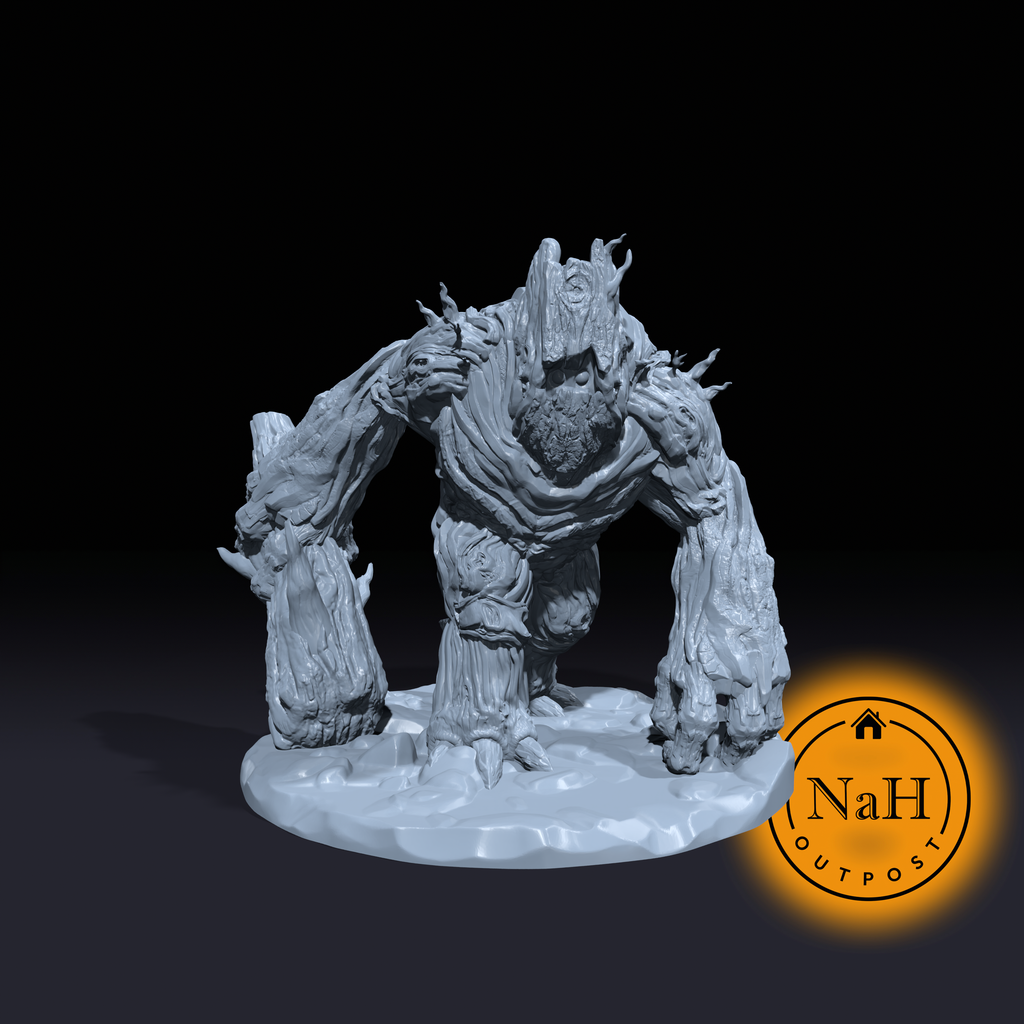 Bark Golem | Treant | Corrupted Ent Golem Miniature for Tabletop games like D&D and TTRPG  War Gaming
