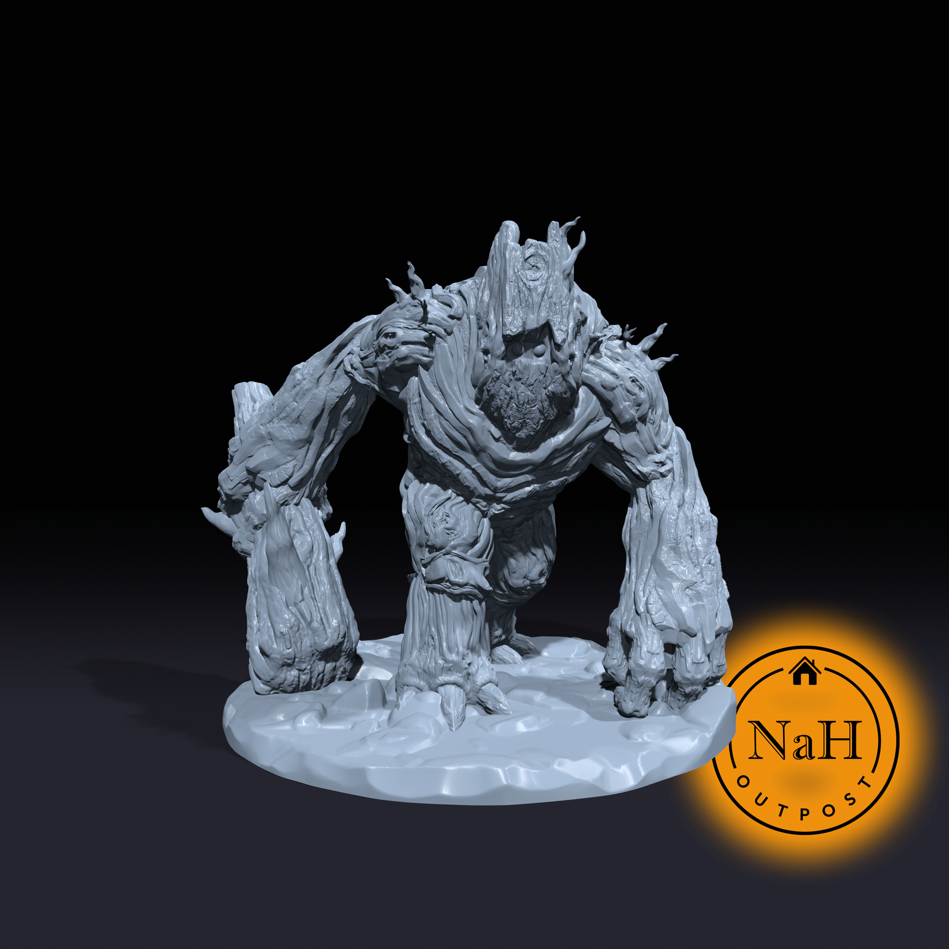 Bark Golem | Treant | Corrupted Ent Golem Miniature for Tabletop games like D&D and TTRPG  War Gaming