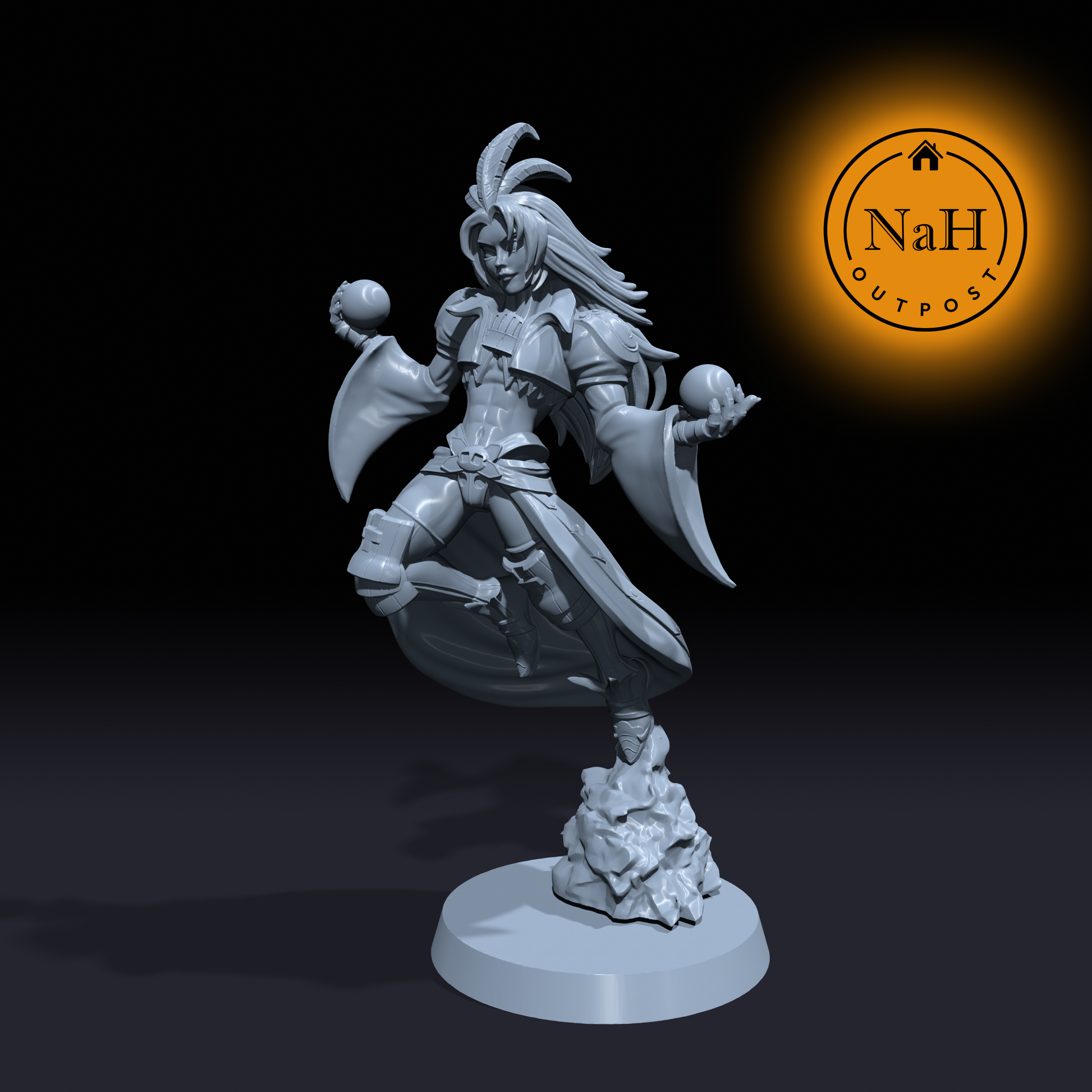 Balmar Stormweaver | Sorcerer or Wizard miniature for Tabletop games like D&D and War Gaming| Dungeons and Dragons Mini | RN estudio