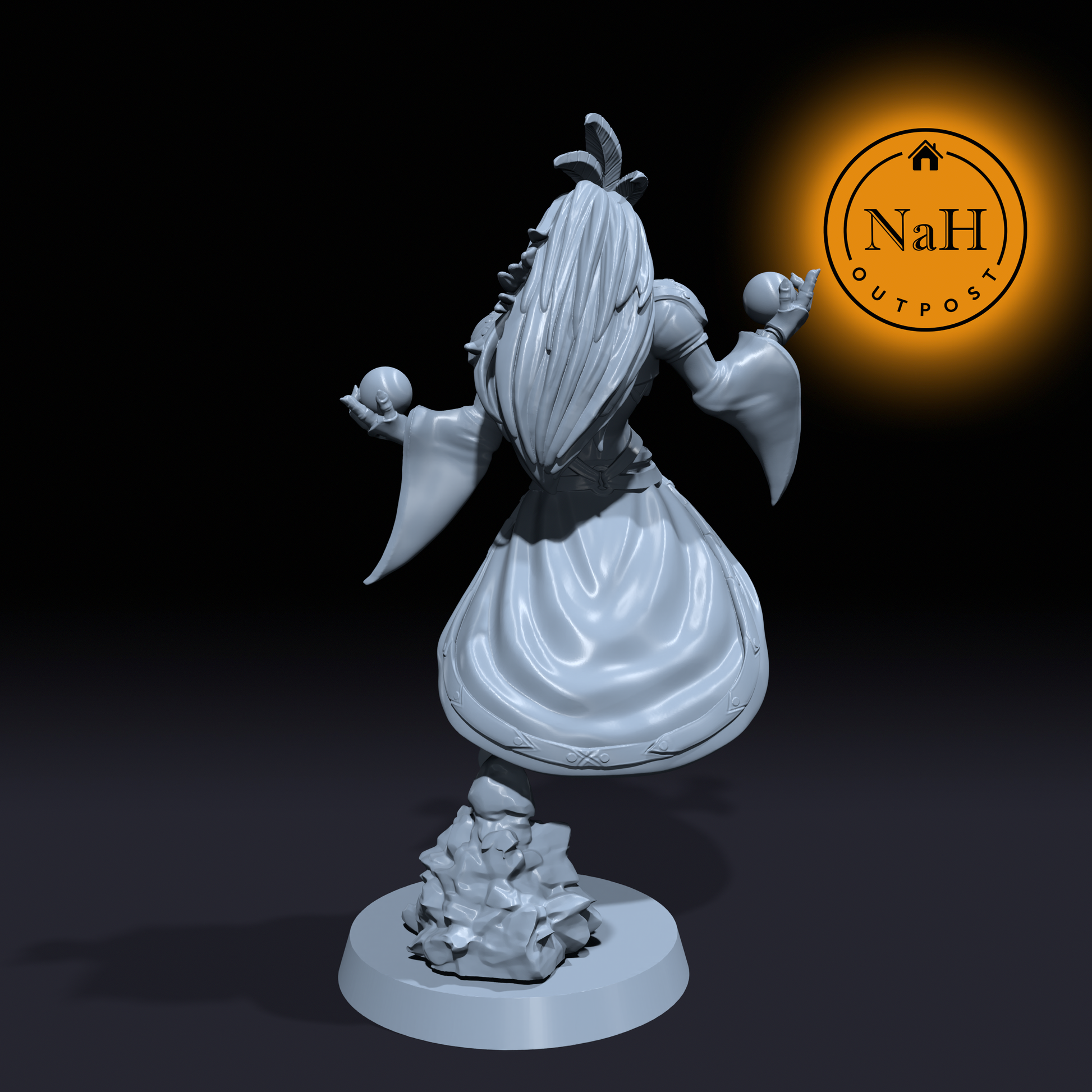 Balmar Stormweaver | Sorcerer or Wizard miniature for Tabletop games like D&D and War Gaming| Dungeons and Dragons Mini | RN estudio