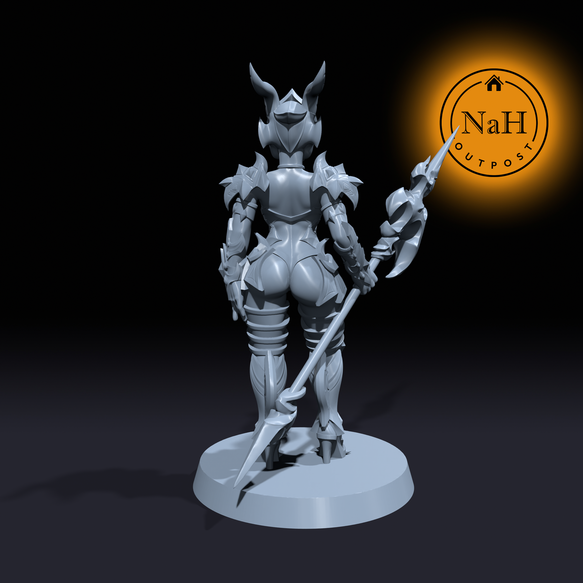 Thalia Dragonhelm | Dragon Guard Trooper | Female Fighter or Paladin miniature for Tabletop games like D&D and War Gaming| Dungeons and Dragons Mini