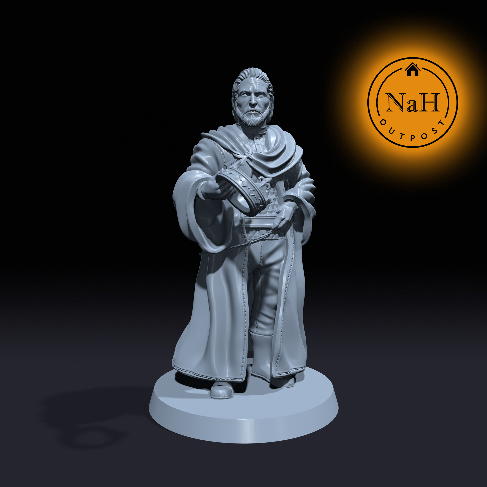 King Rollo Pendurio | Lord | Royalty miniature for Tabletop games like D&D and War Gaming| Dungeons and Dragons Mini | RN estudio