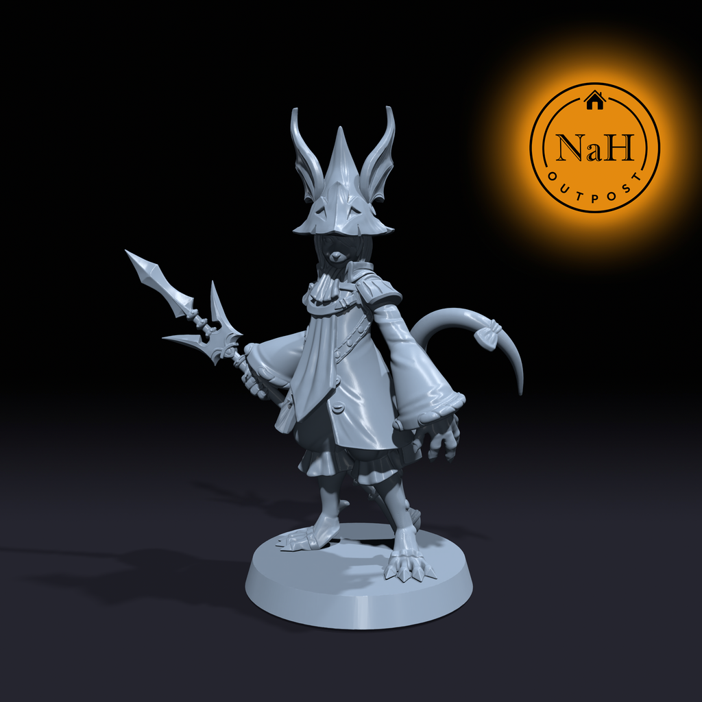 Thalil Shadowpaw | Catfolk Bard | Wizard or Sorcerer miniature for Tabletop games like D&D and War Gaming| Dungeons and Dragons Mini | RN estudio