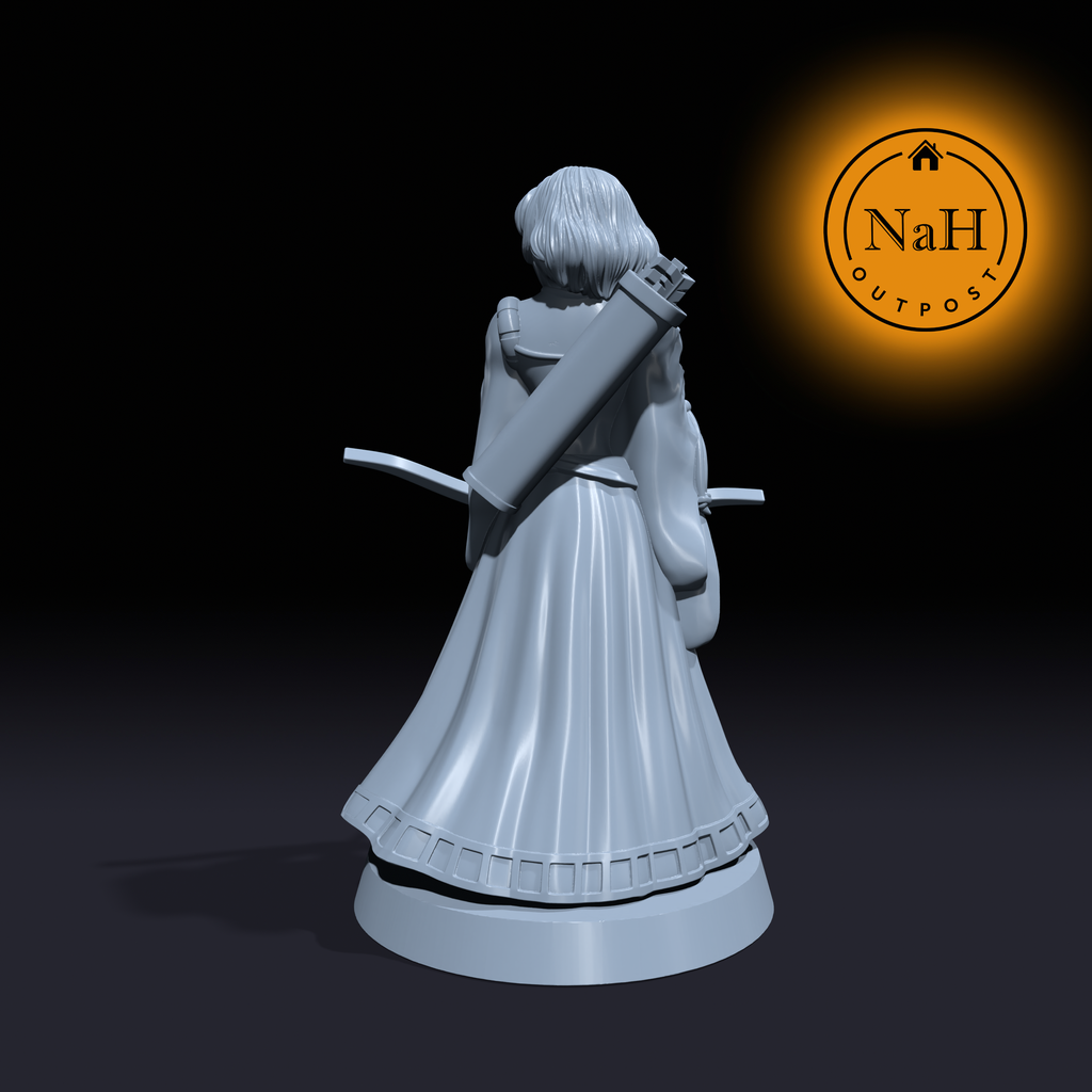 Margo Swiftarrow | Female Ranger or Rogue miniature for Tabletop games like D&D and War Gaming| Dungeons and Dragons Mini | RN estudio