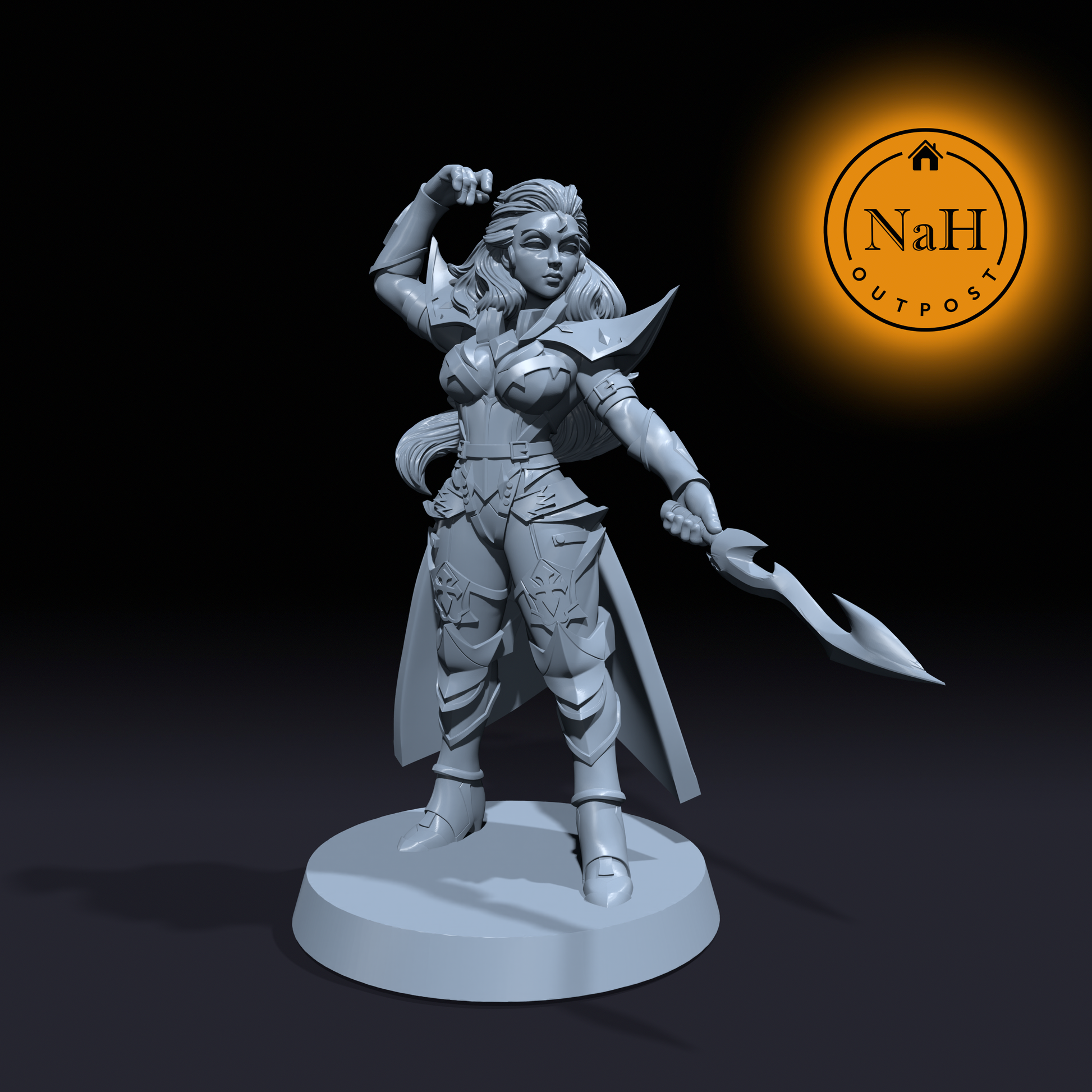 Shariza Shadowblade | Female Assassin miniature for Tabletop games like D&D and War Gaming| Dungeons and Dragons Mini | RN estudio