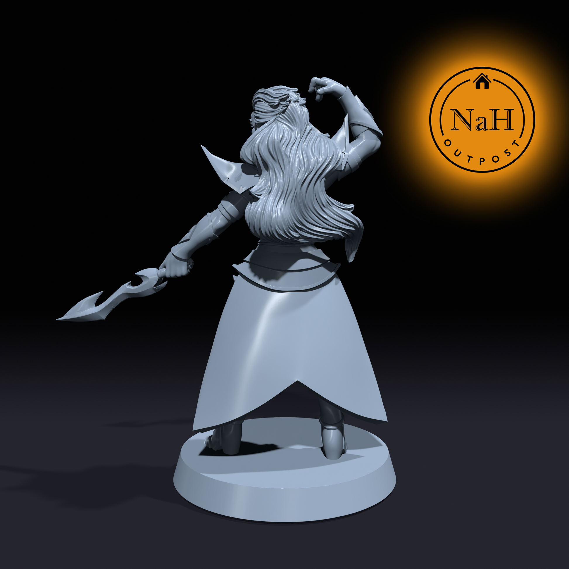 Shariza Shadowblade | Female Assassin miniature for Tabletop games like D&D and War Gaming| Dungeons and Dragons Mini | RN estudio