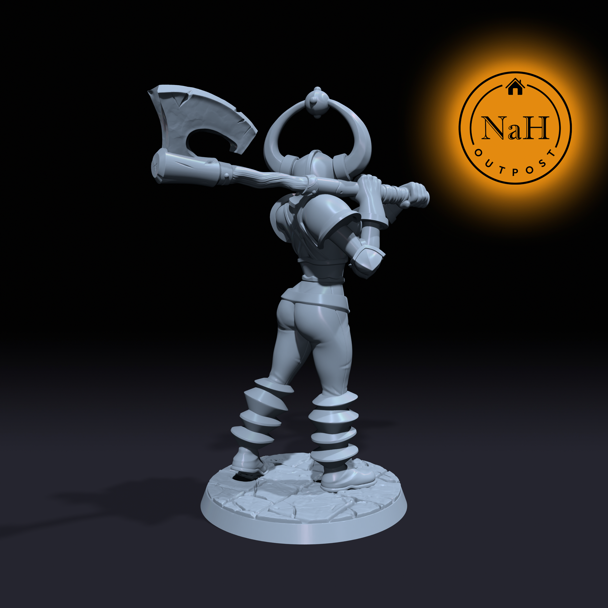 Ravana Spellbane | Chaos Barbarian or Paladin miniature for Tabletop games like D&D and War Gaming| Dungeons and Dragons Mini