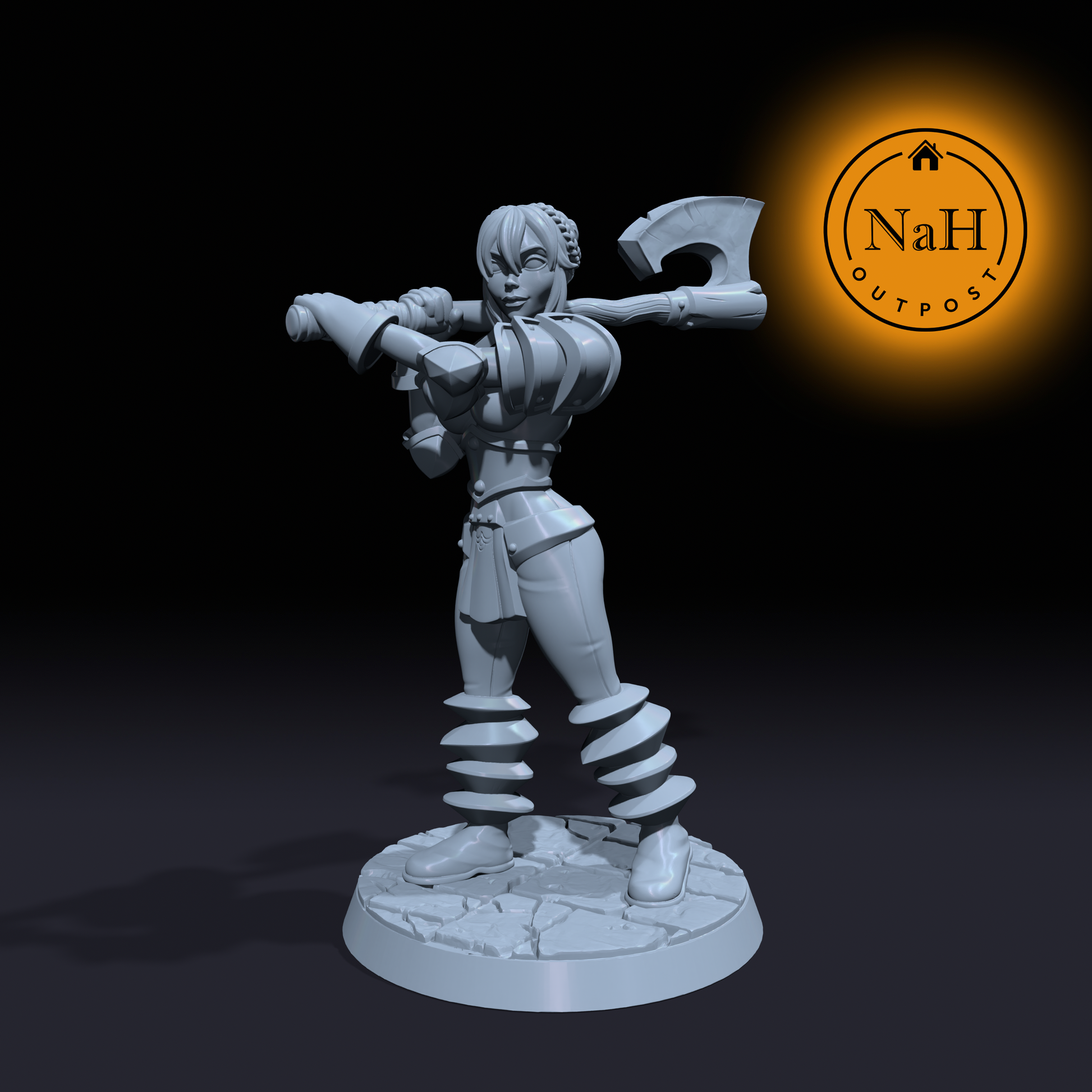 Ravana Spellbane | Chaos Barbarian or Paladin miniature for Tabletop games like D&D and War Gaming| Dungeons and Dragons Mini