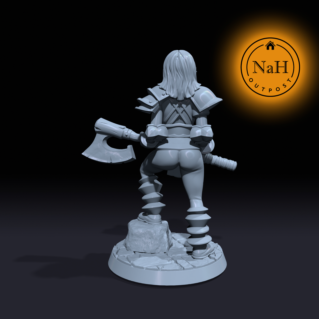 Discordia Shattermind | Chaos Barbarian or Paladin miniature for Tabletop games like D&D and War Gaming| Dungeons and Dragons Mini | RN estudio