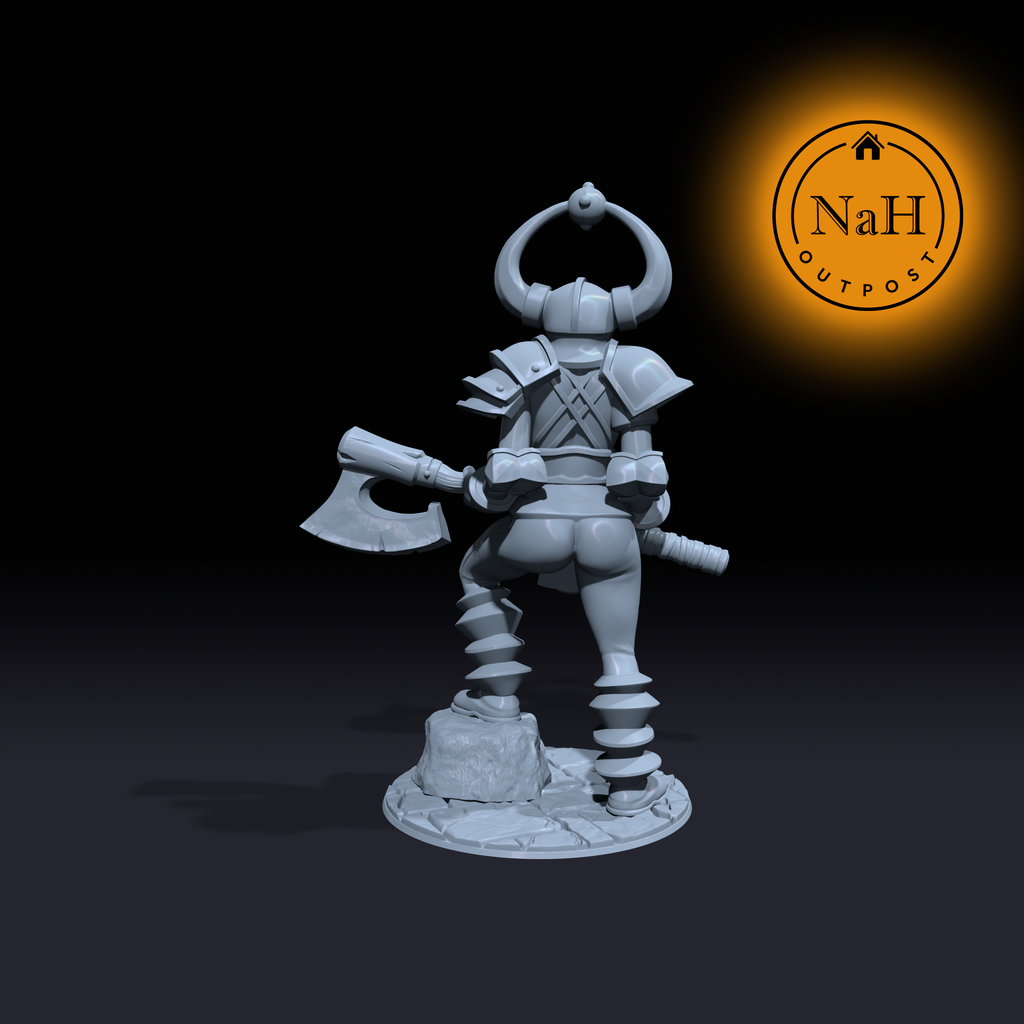 Discordia Shattermind | Chaos Barbarian or Paladin miniature for Tabletop games like D&D and War Gaming| Dungeons and Dragons Mini | RN estudio