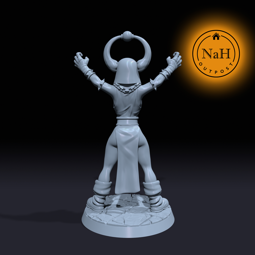 Morgana Blackthorn | Sorcerer | Warlock or Wizard miniature for Tabletop games like D&D and War Gaming| Dungeons and Dragons Mini | RN estudio