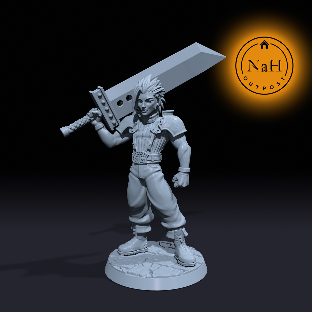 Garon Swiftstrike |Fighter miniature for Tabletop games like D&D and War Gaming| Dungeons and Dragons Mini | RN estudio