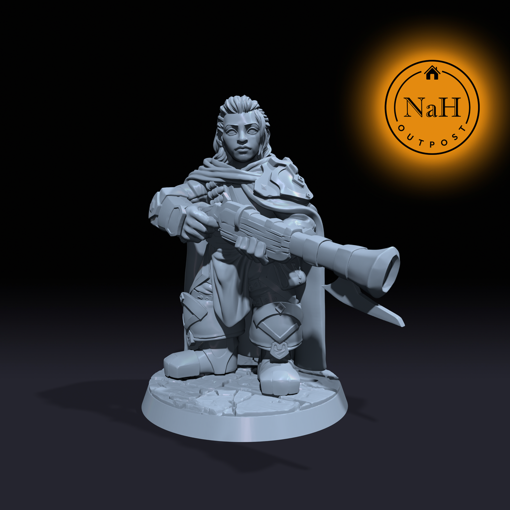 Thulga Ironsight | Female Dwarf Ranger or Rogue miniature for Tabletop games like D&D and War Gaming| Dungeons and Dragons Mini | RN estudio