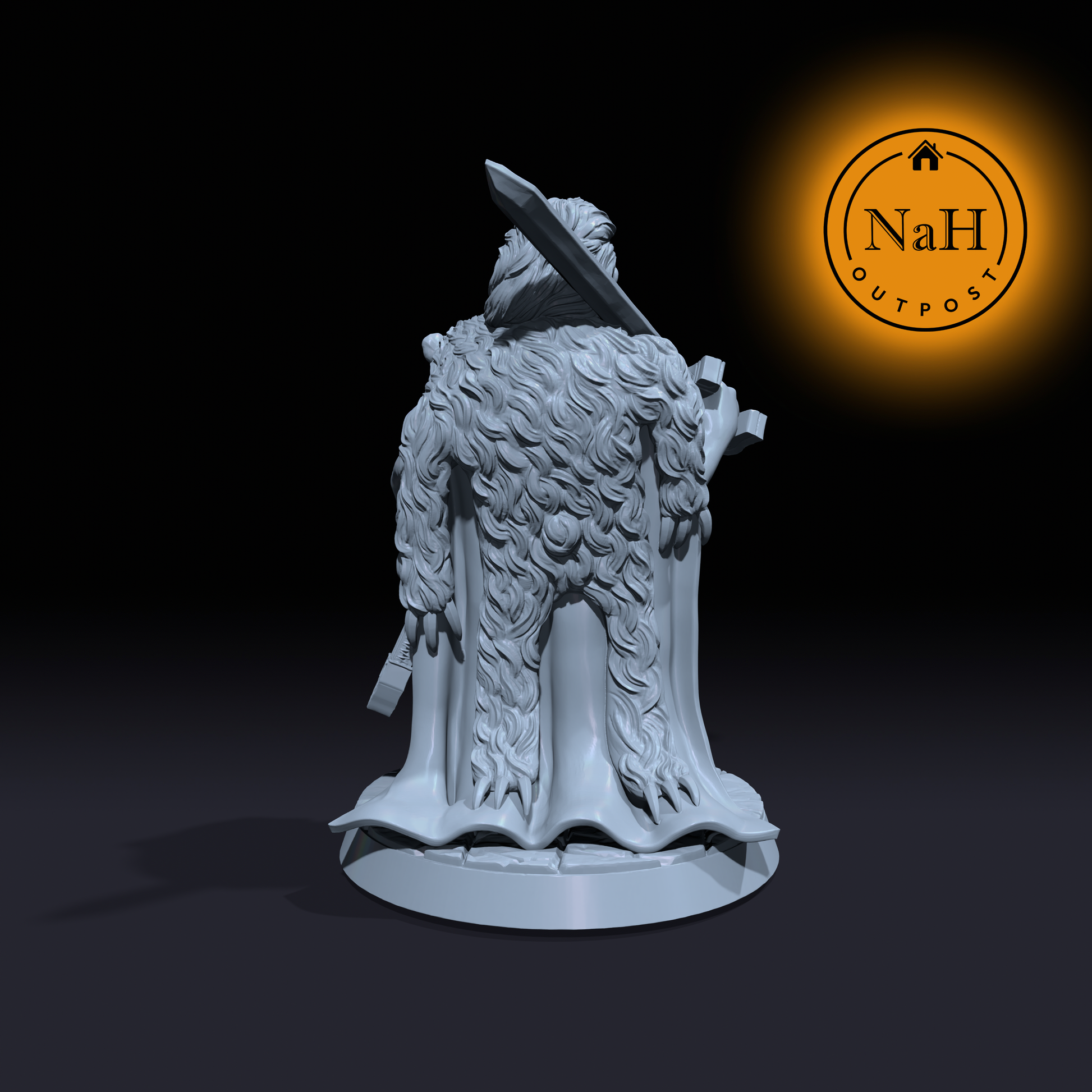 Gerta Shieldbreaker | Female Dwarf Fighter or Barbarian miniature for Tabletop games like D&D and War Gaming| Dungeons and Dragons Mini | RN estudio