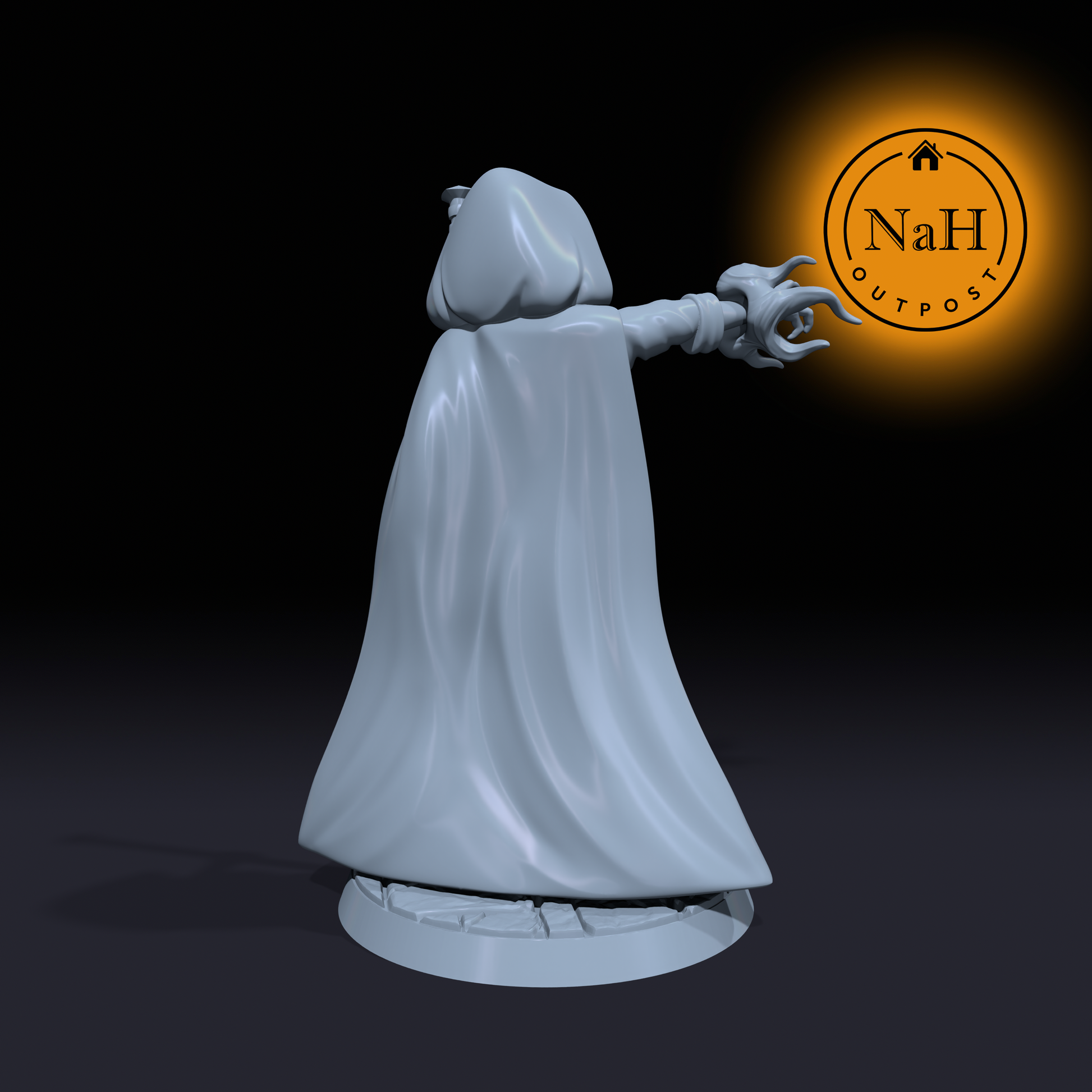 Elysia Frostwind| Female Caster | Pinup Wizard miniature for Tabletop games like D&D and War Gaming| Dungeons and Dragons Mini | RN estudio