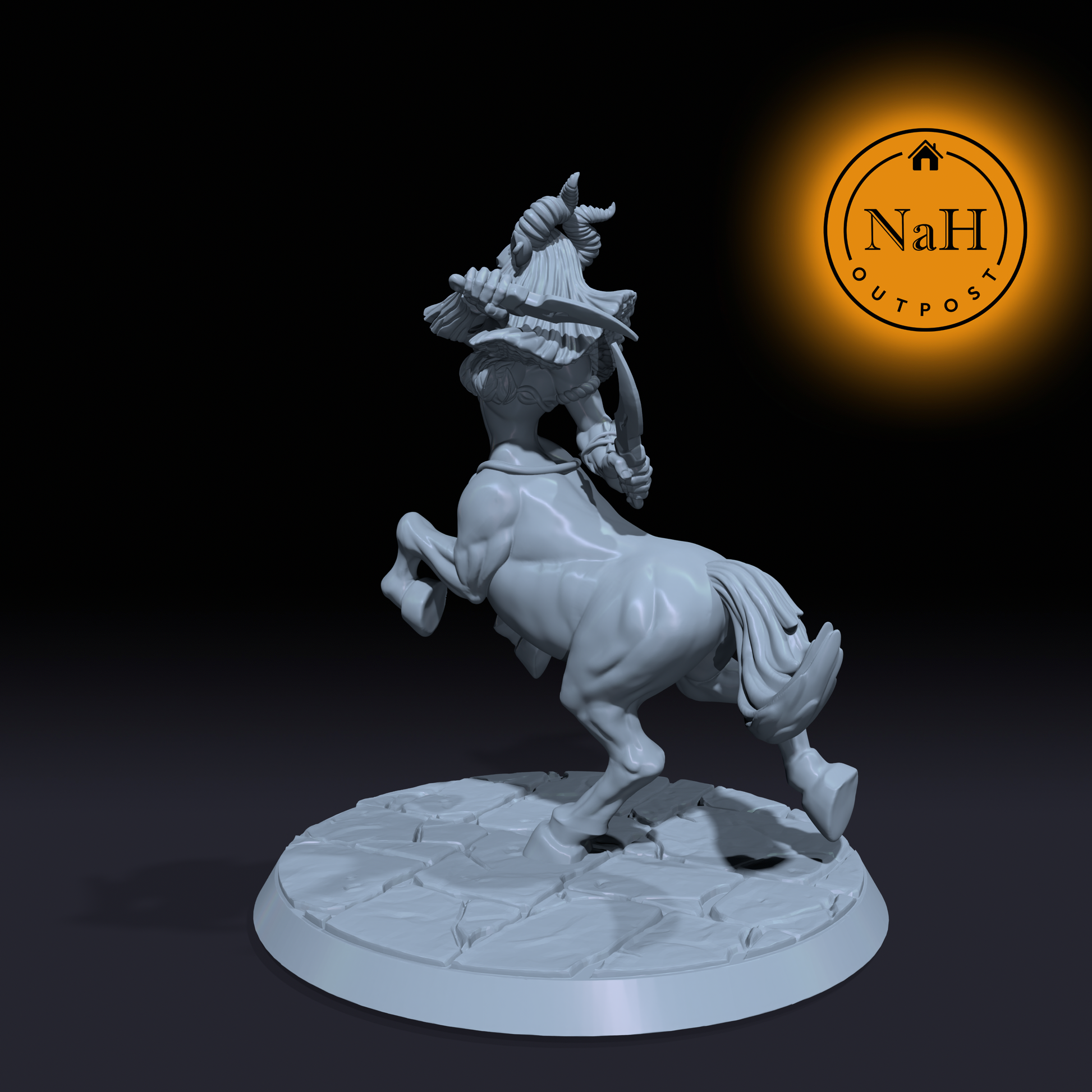 Lydaria Swiftblade | Centaur of Daggers | Female Pinup miniature for Tabletop games like D&D and War Gaming| Dungeons and Dragons Mini | RN estudio