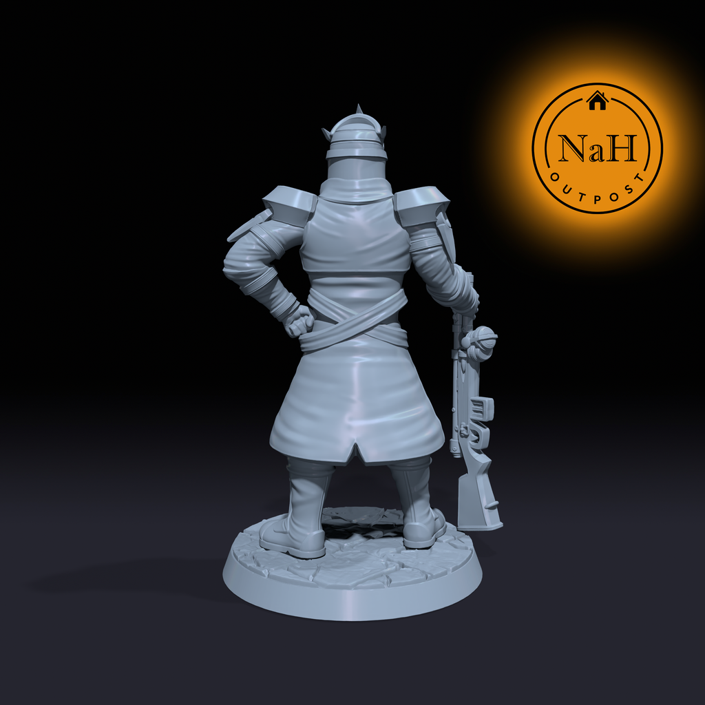 Marshal Rognar One-Eye | Cerberus Officer miniature for Tabletop games like D&D and War Gaming| Dungeons and Dragons Mini | RN estudio