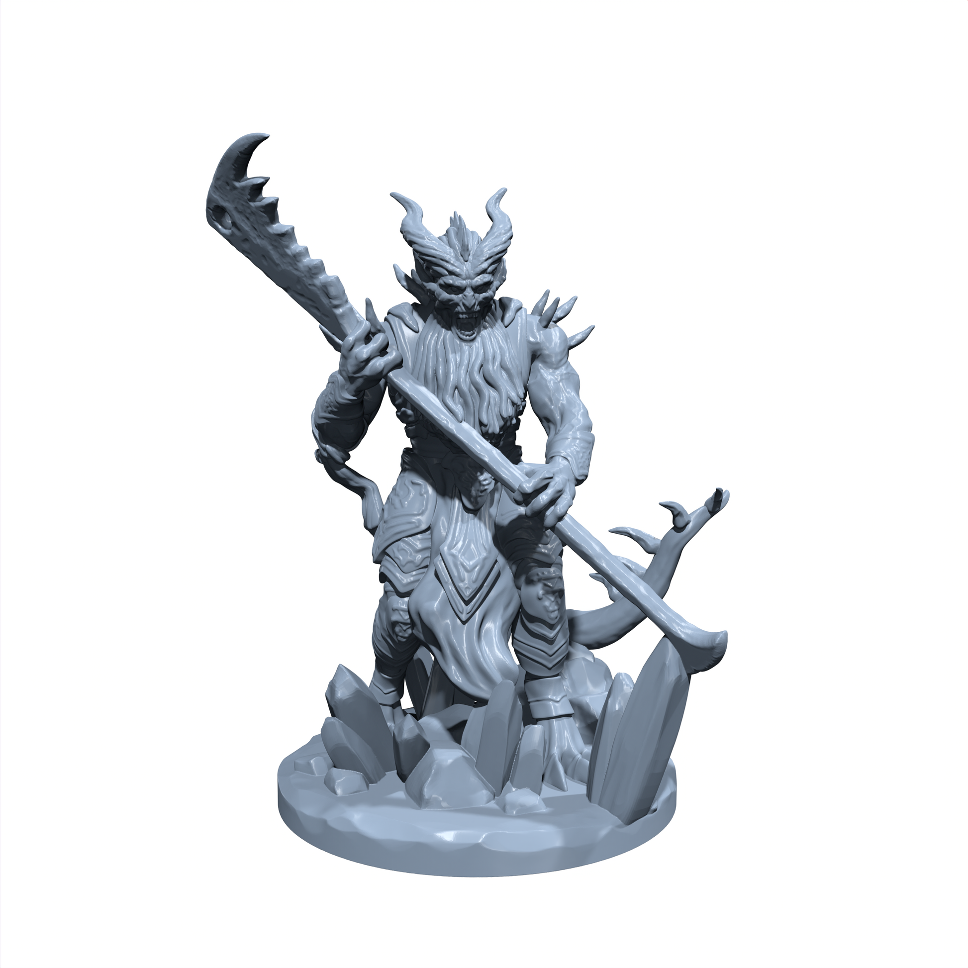 Durgorath the Infernal | Bearded Devil | Barbazu | Fiend | Miniature for Tabletop games like D&D and War Gaming