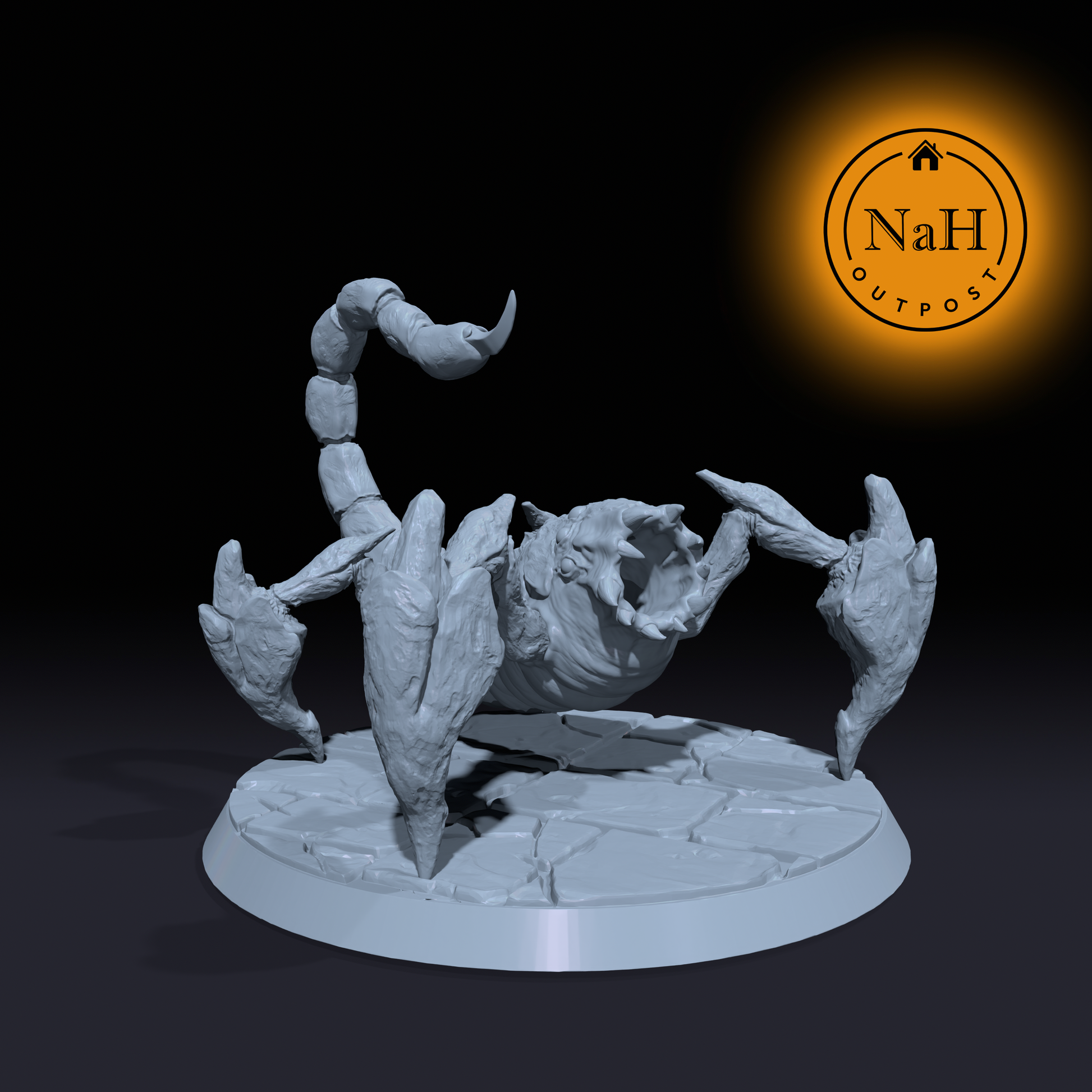 Scourgebite, the Venomous Fury | Gorger | Giant Scorpion miniature for Tabletop games like D&D and War Gaming| Dungeons and Dragons Mini | RN estudio