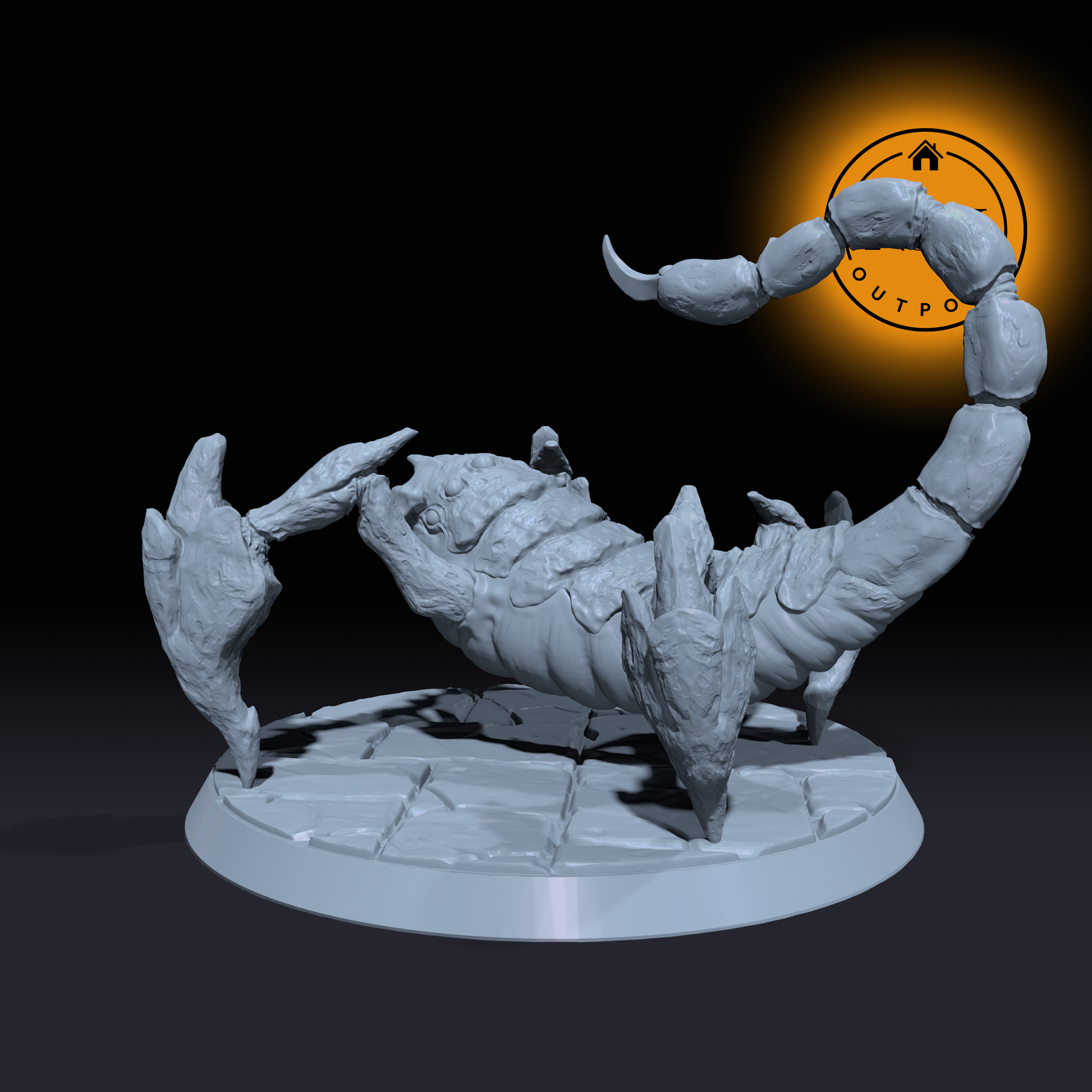 Scourgebite, the Venomous Fury | Gorger | Giant Scorpion miniature for Tabletop games like D&D and War Gaming| Dungeons and Dragons Mini | RN estudio