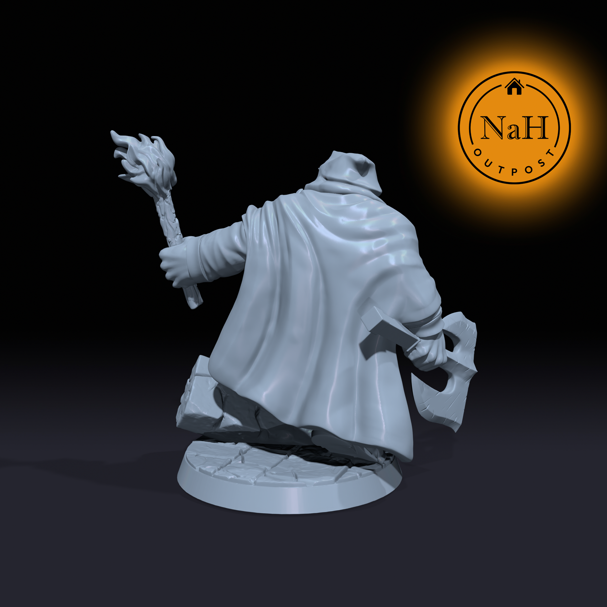 Brogar Wayfarer | Balin | Axe Dwarf miniature for Tabletop games like D&D and War Gaming| Dungeons and Dragons Mini | RN estudio