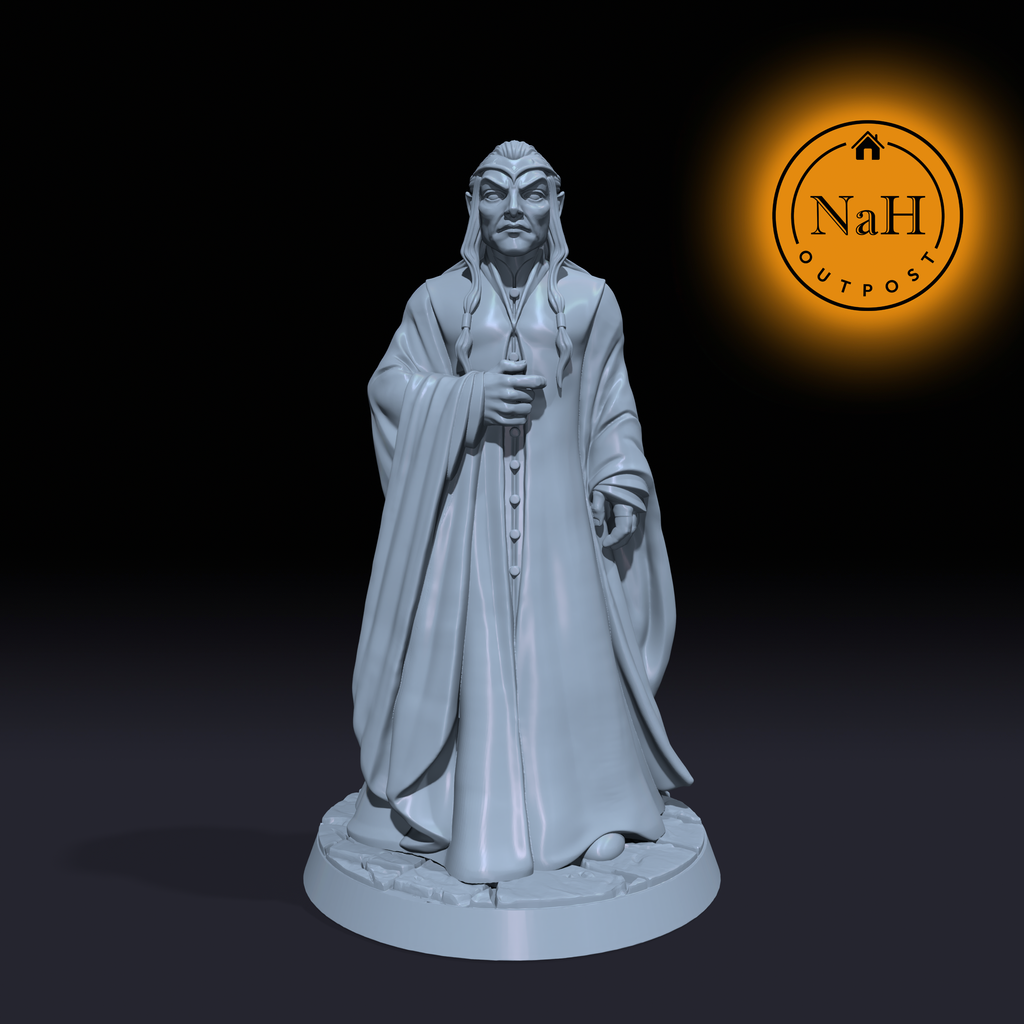 Eolan, the Arcane Seer | Elrond | Elf Sorcerer Warlock or Wizard miniature for Tabletop games like D&D and War Gaming| Dungeons and Dragons Mini | RN estudio