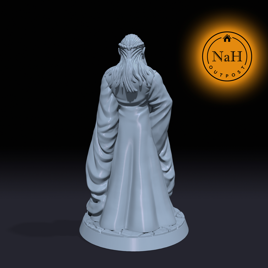 Eolan, the Arcane Seer | Elrond | Elf Sorcerer Warlock or Wizard miniature for Tabletop games like D&D and War Gaming| Dungeons and Dragons Mini | RN estudio