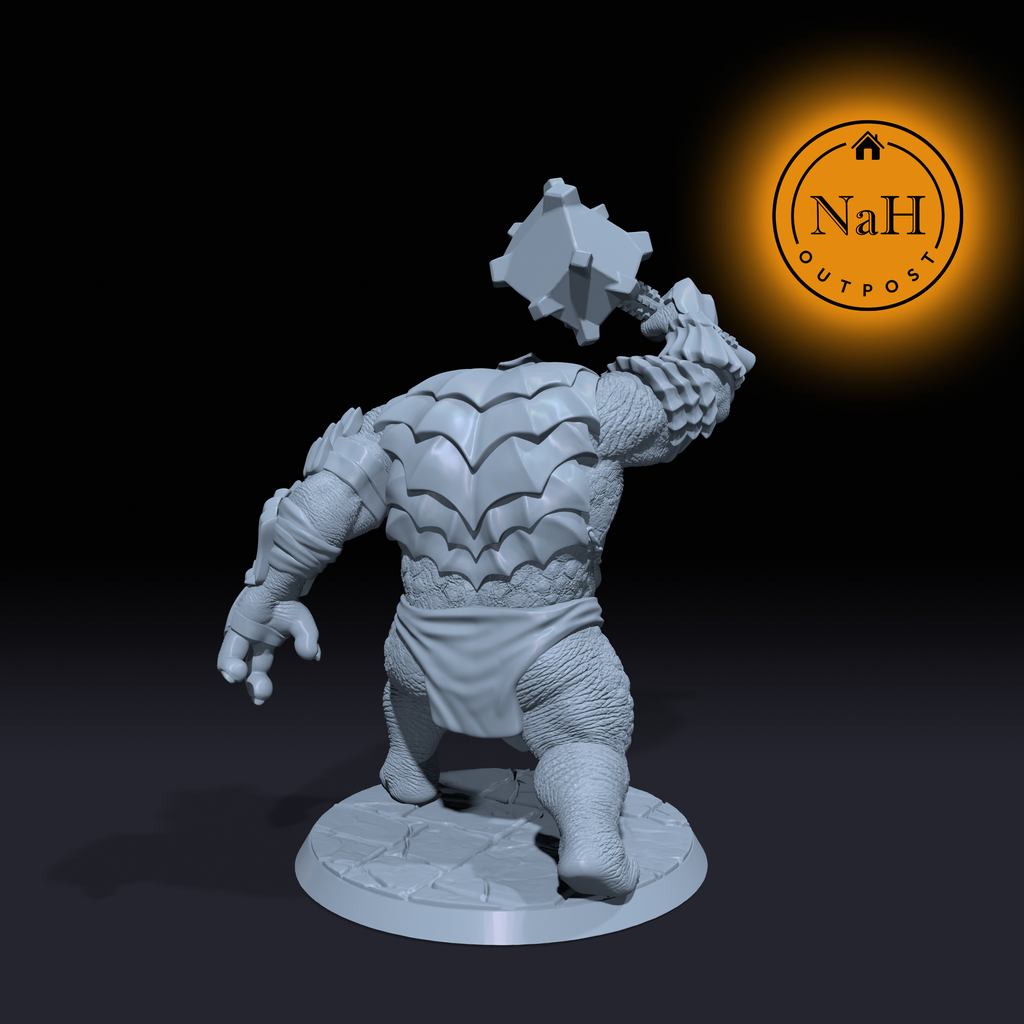 Grond Steelhide, the Cave Crusher | Troll Armor miniature for Tabletop games like D&D and War Gaming| Dungeons and Dragons Mini | RN estudio
